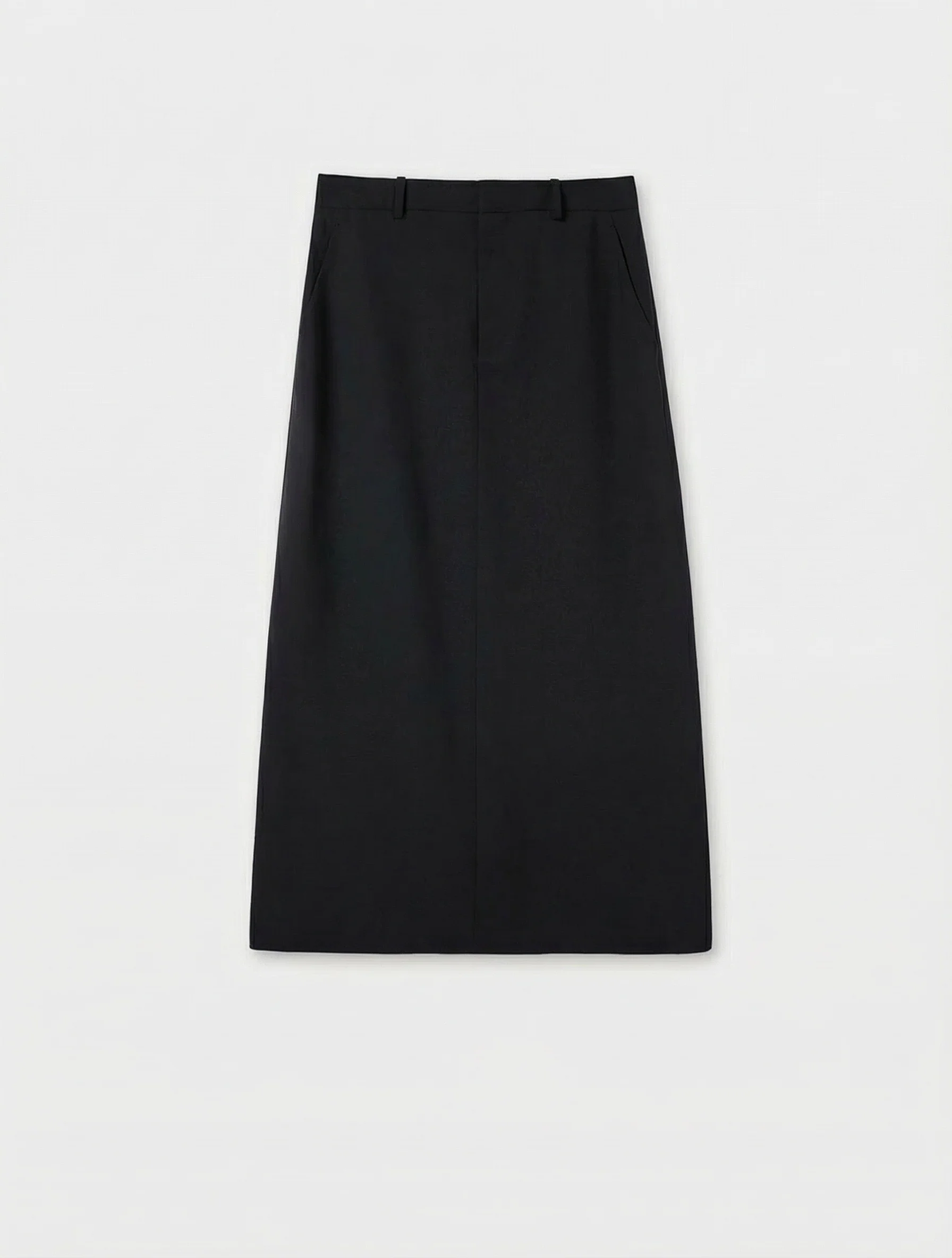 Tailored Wool Maxi Skirt - Image 5