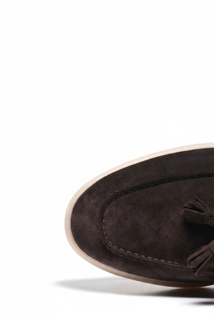 Tassel Suede Loafers - Image 11