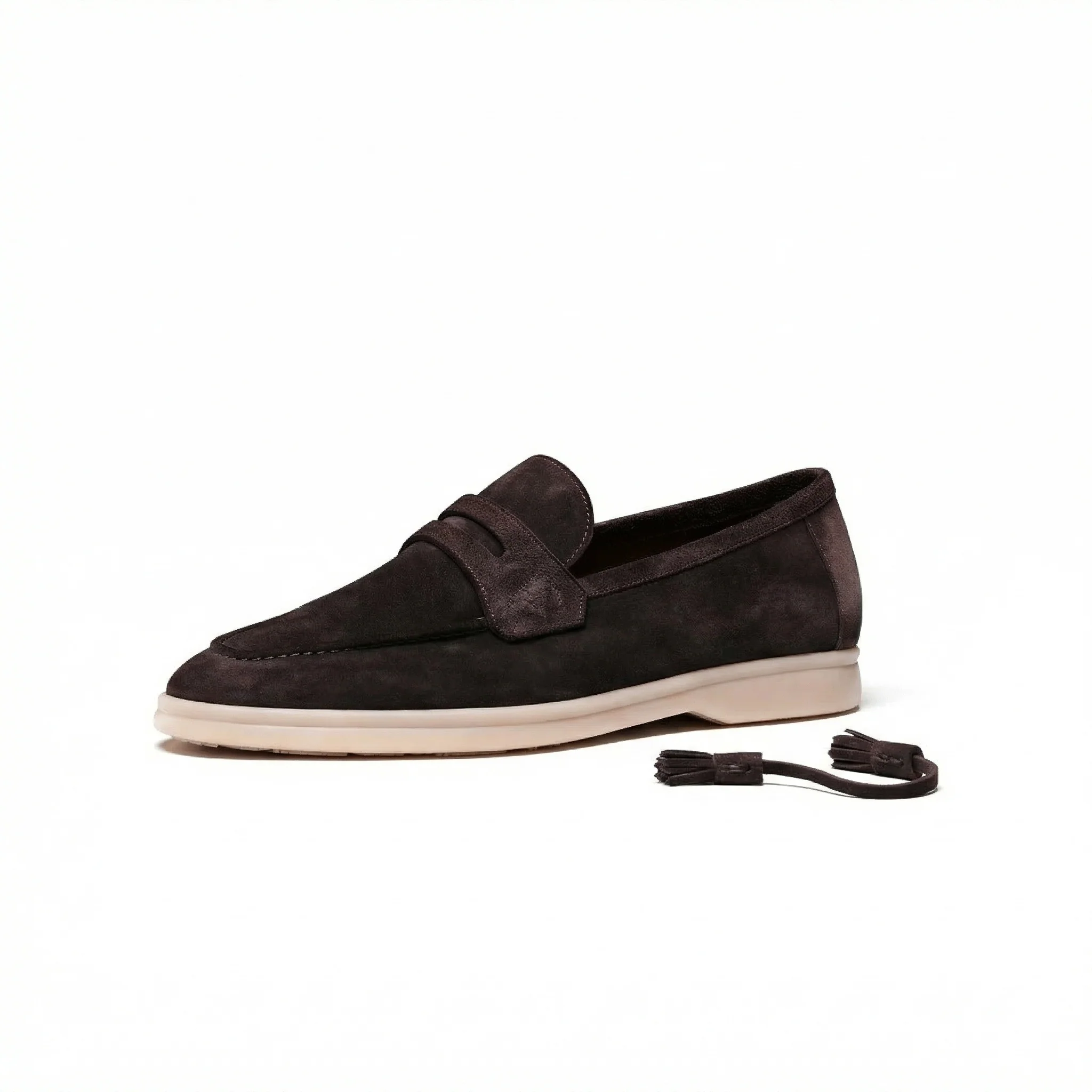 Tassel Suede Loafers - Image 2