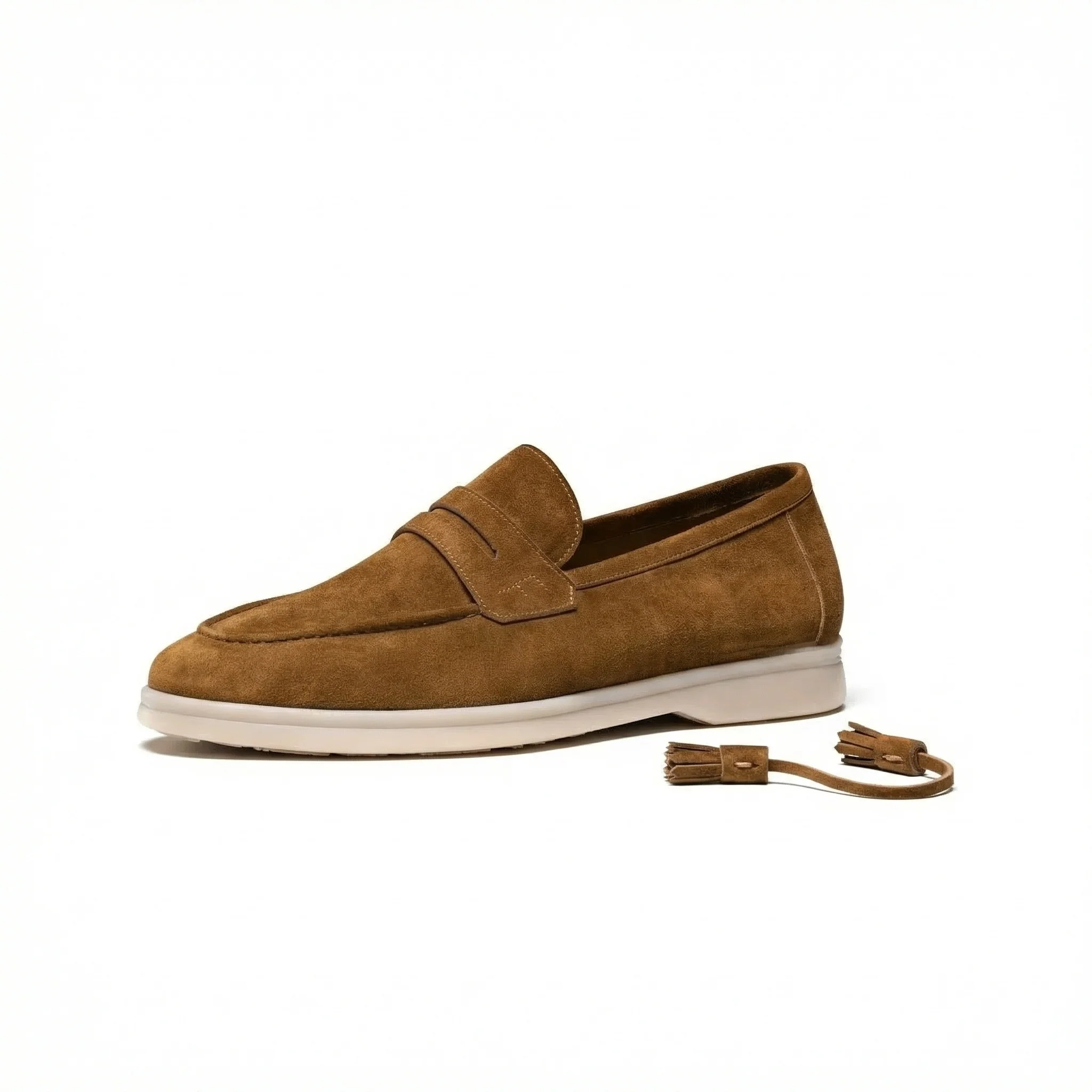 Tassel Suede Loafers - Image 9