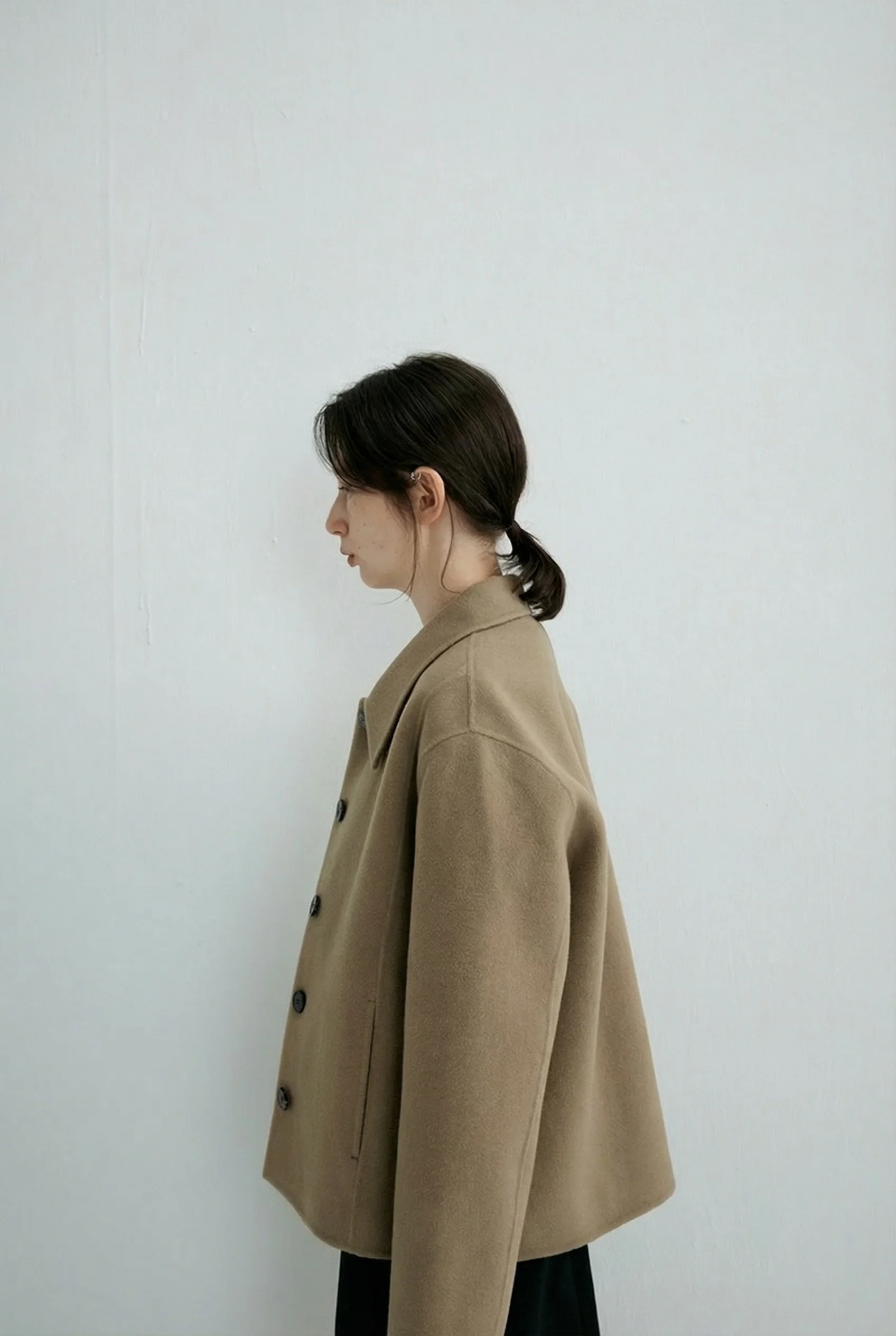 Taupe Collared Jacket - Image 2