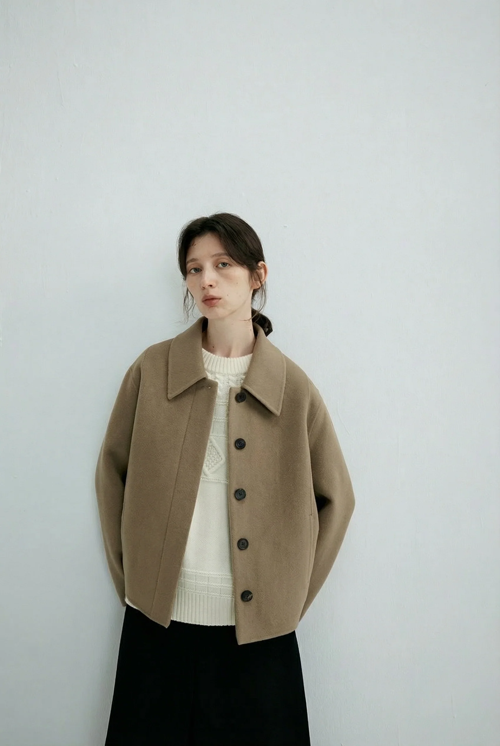 Taupe Collared Jacket - Image 3