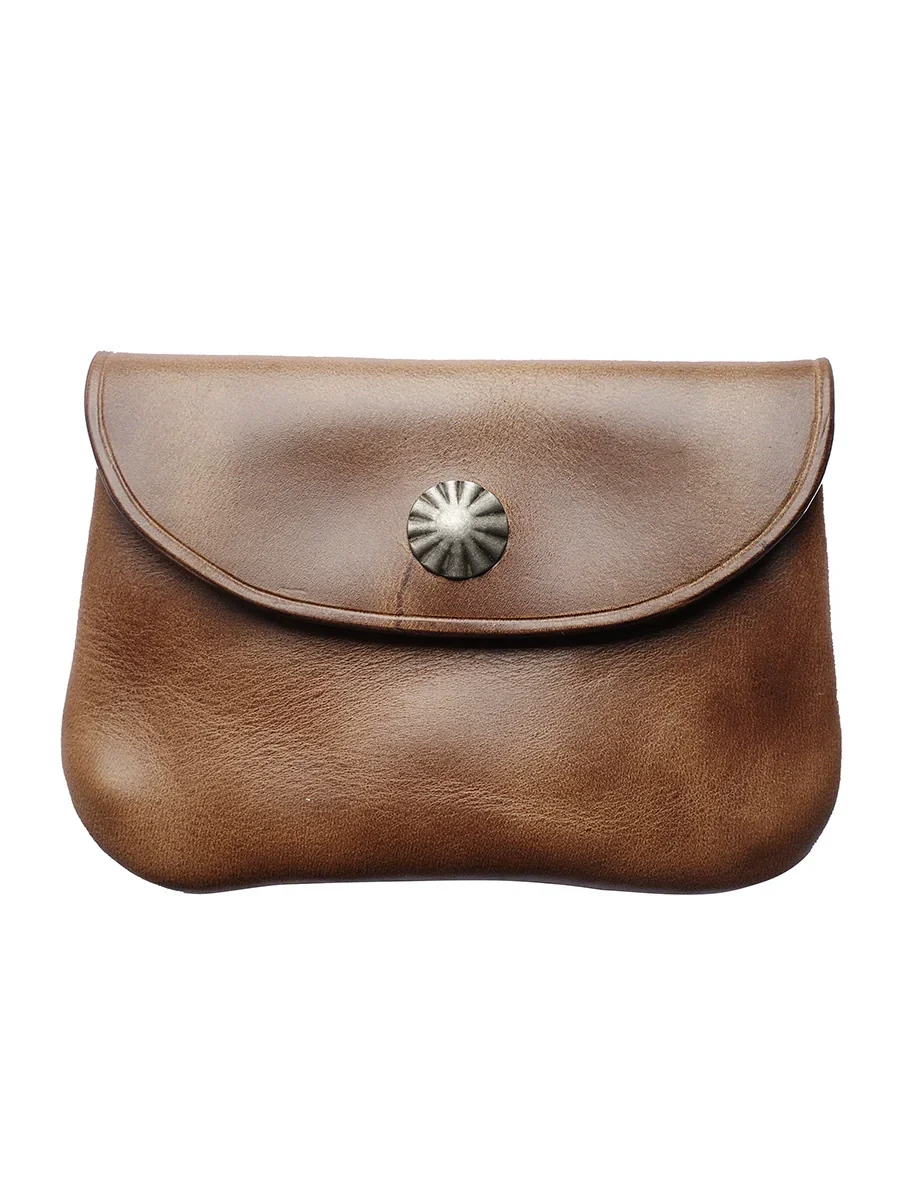 Tea-Core Leather Coin & Card Pouch - Image 5