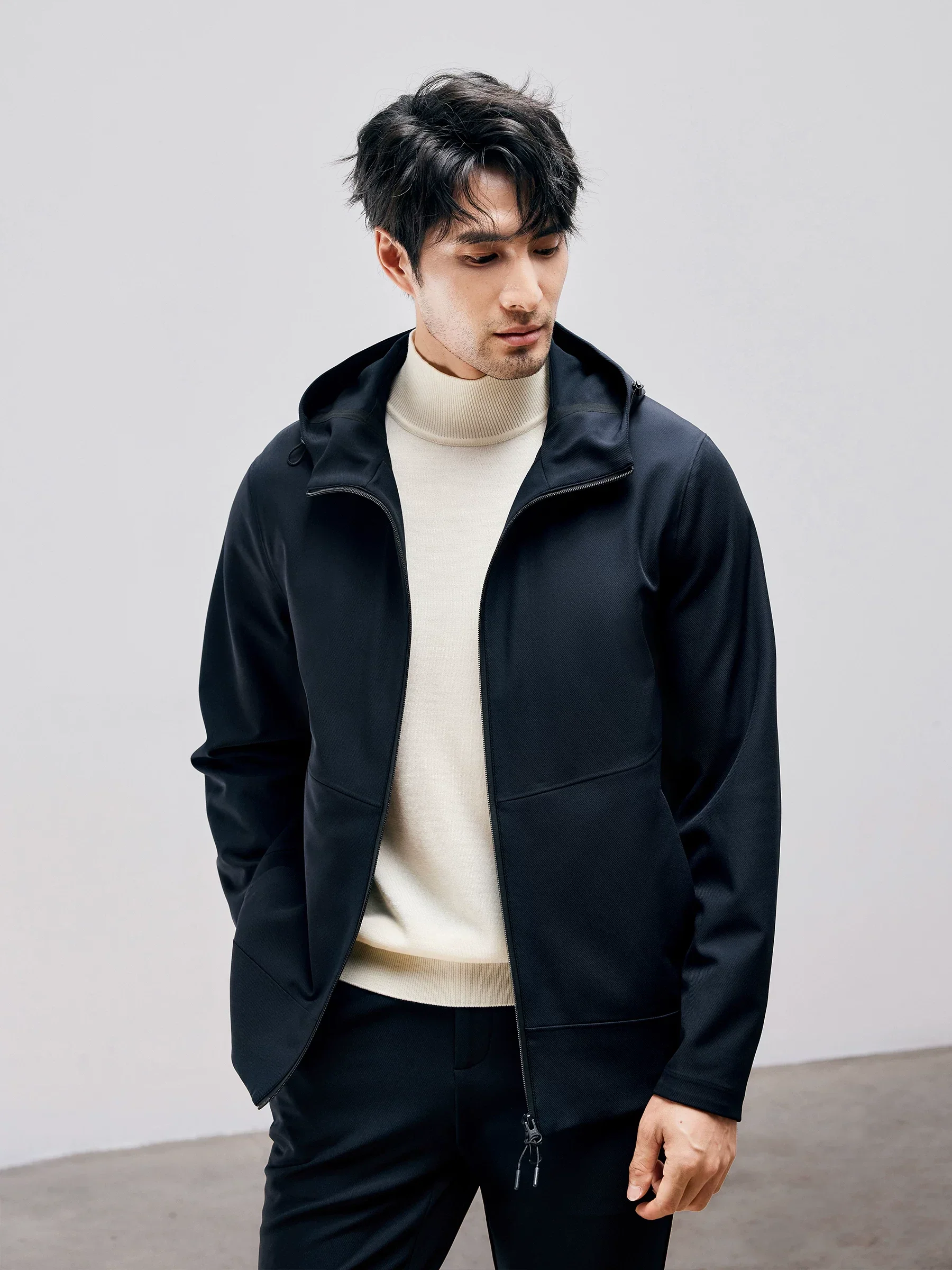 Technical Hooded Zip Jacket - Image 3