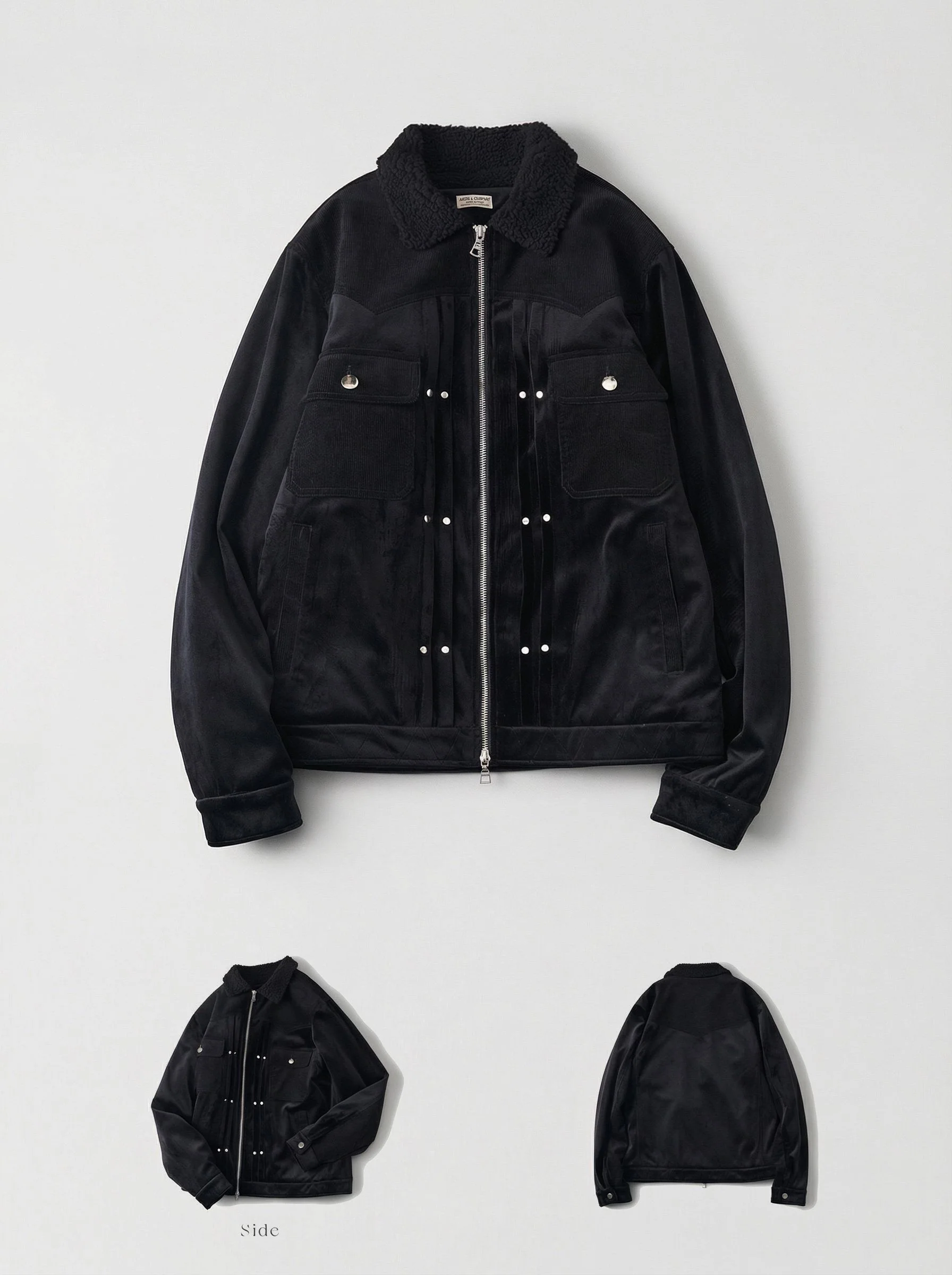 Teddy Collar Zip Jacket - Image 5