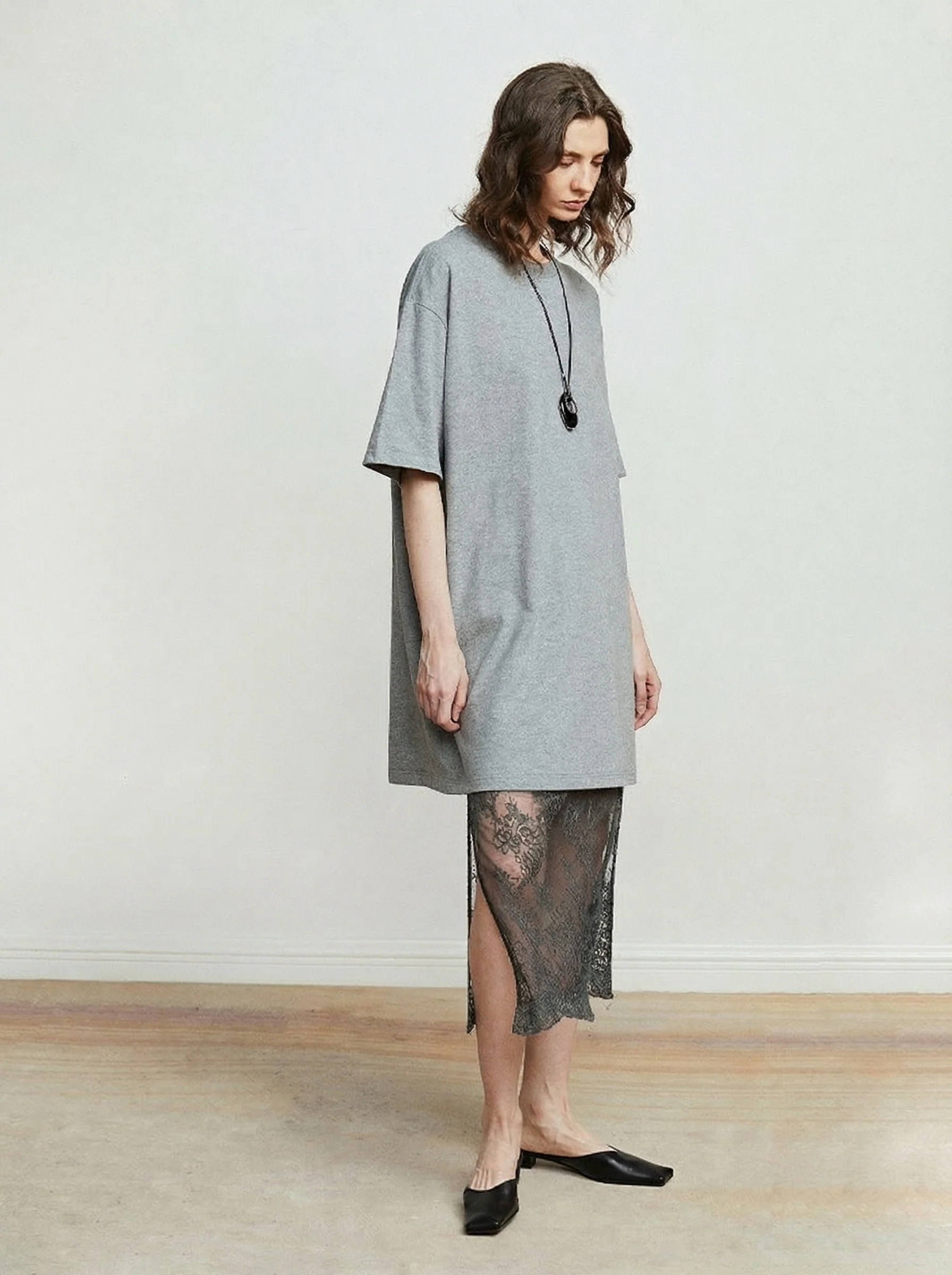 Tee Lace Skirt Set - Image 2