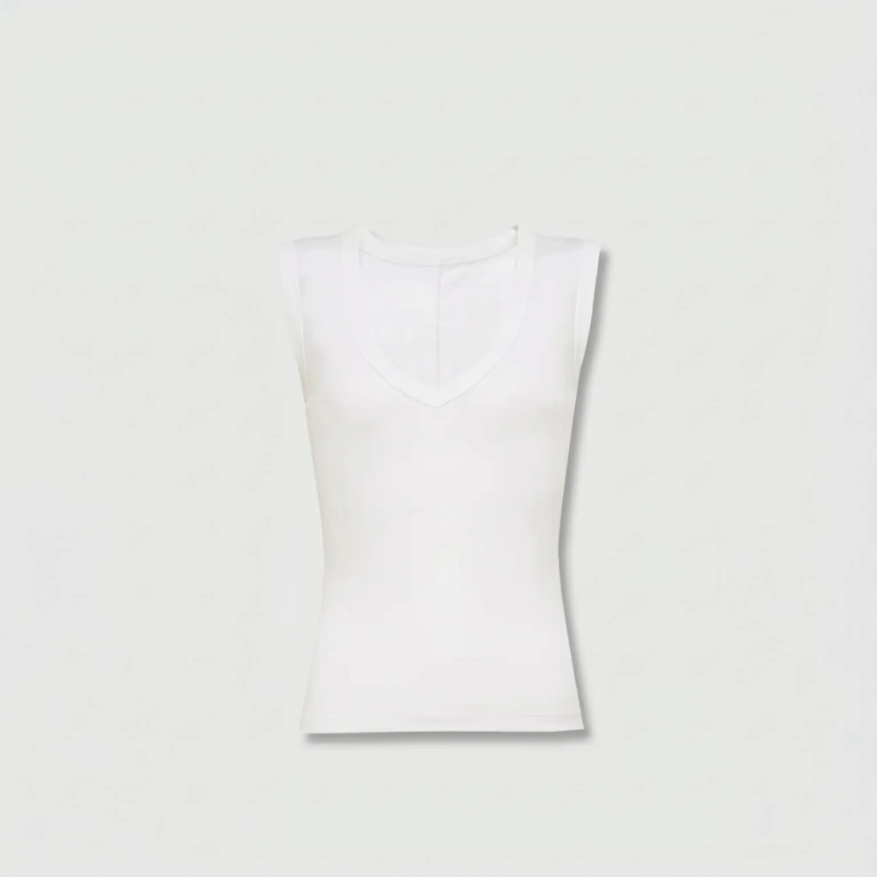 Tencel Deep V-Neck Top - Image 6