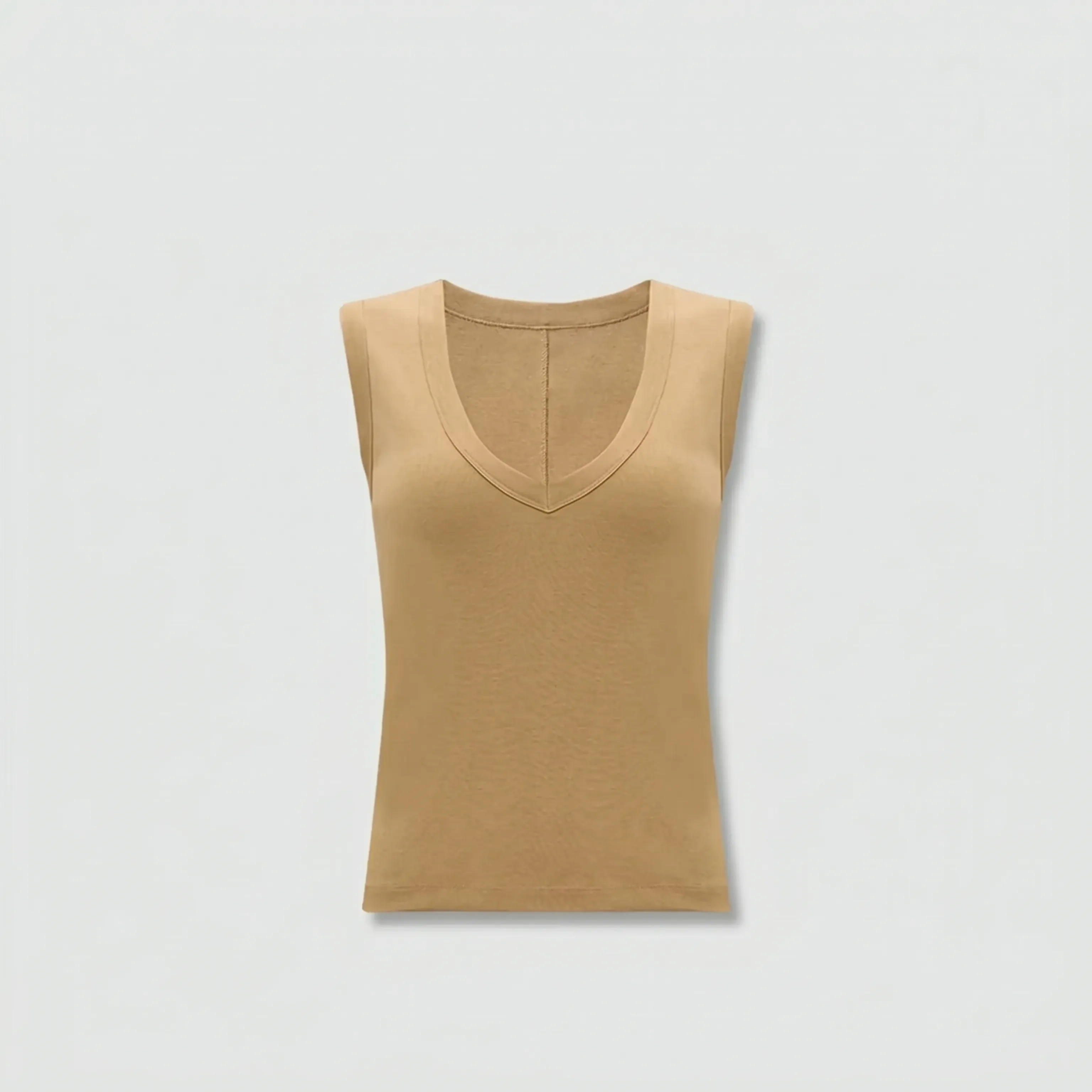 Tencel Deep V-Neck Top - Image 7