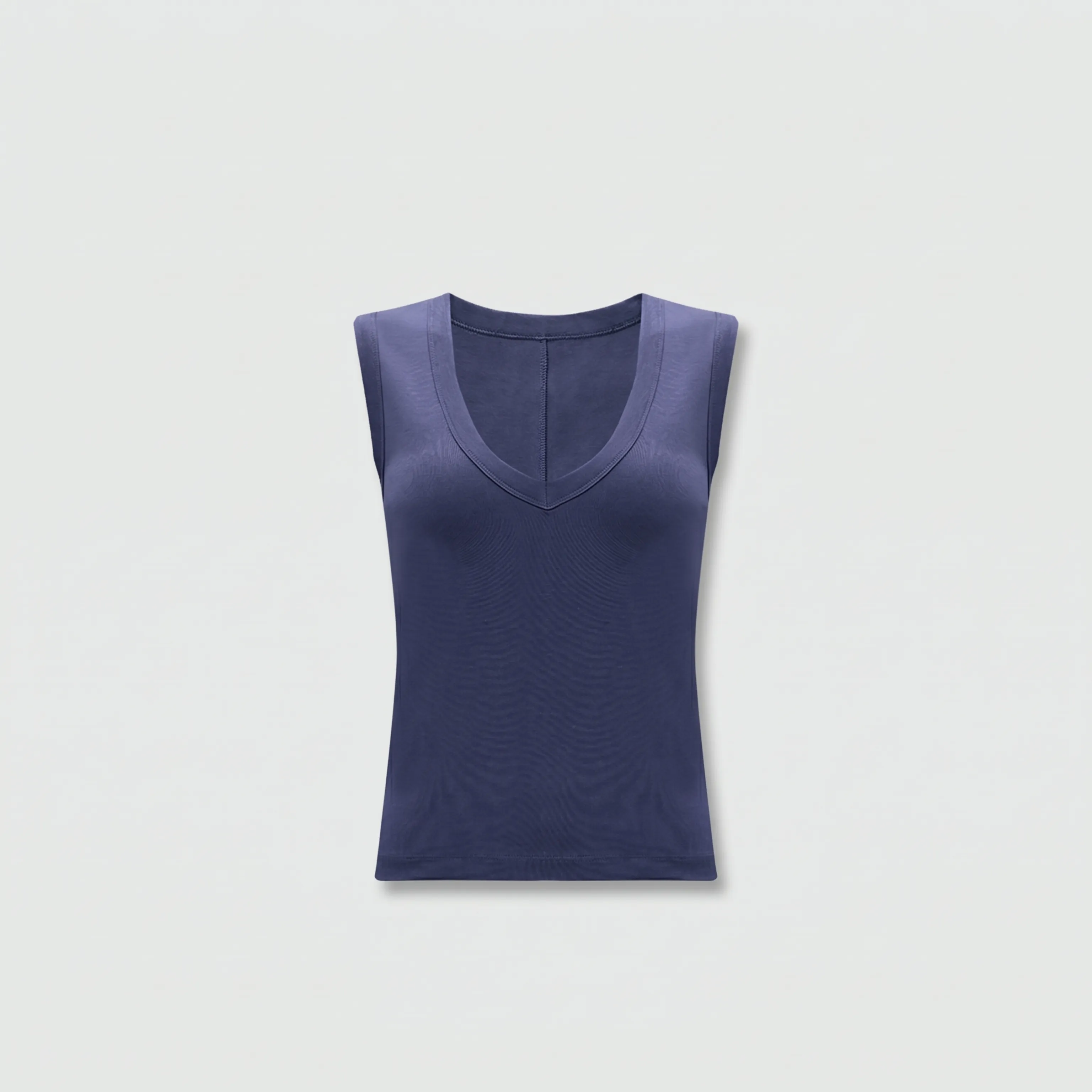 Tencel Deep V-Neck Top - Image 8