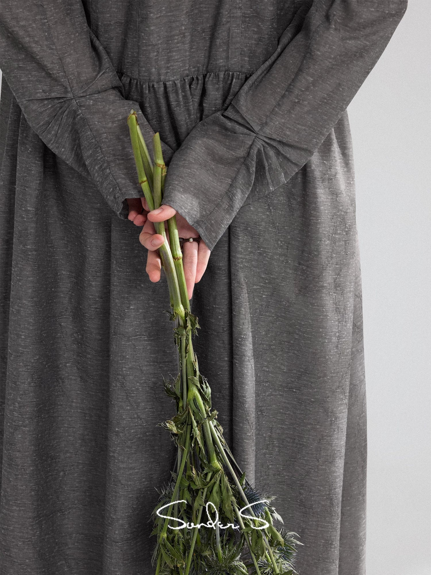 Tencel Textured Drop-Waist Maxi Dress - Image 6