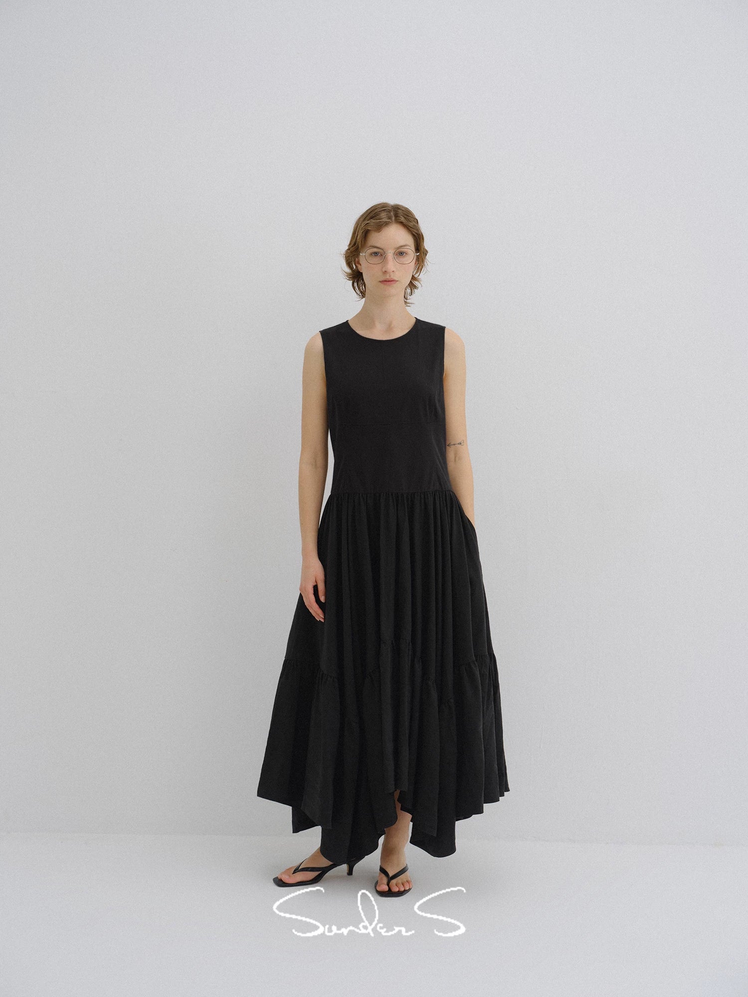 Tencel Tiered Maxi Dress - Image 4