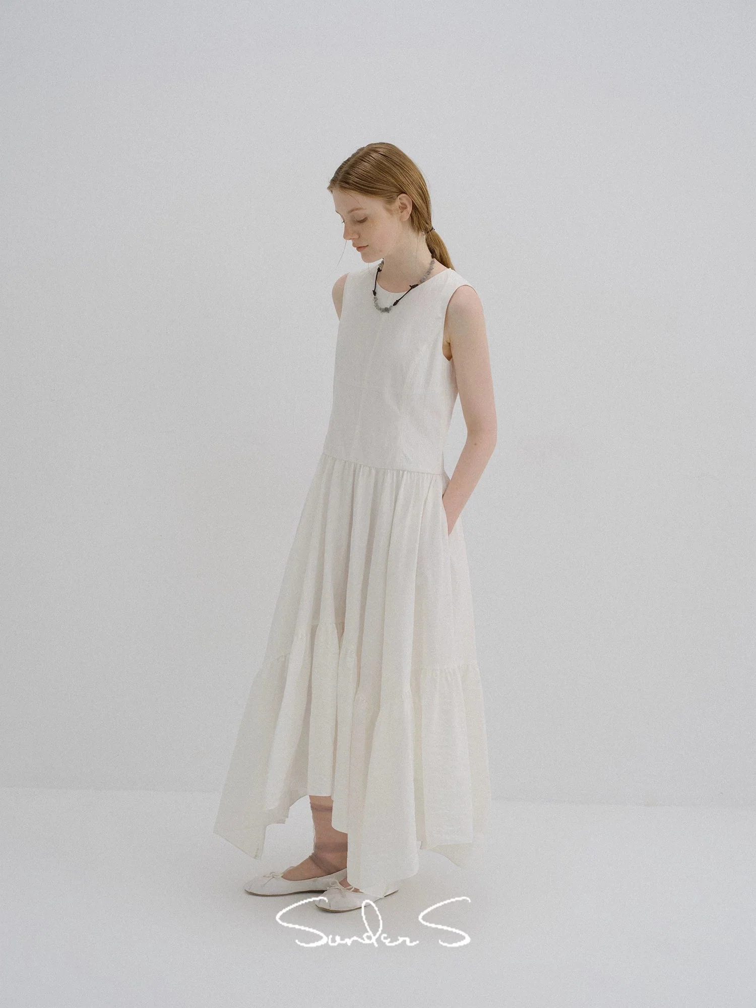 Tencel Tiered Maxi Dress - Image 5