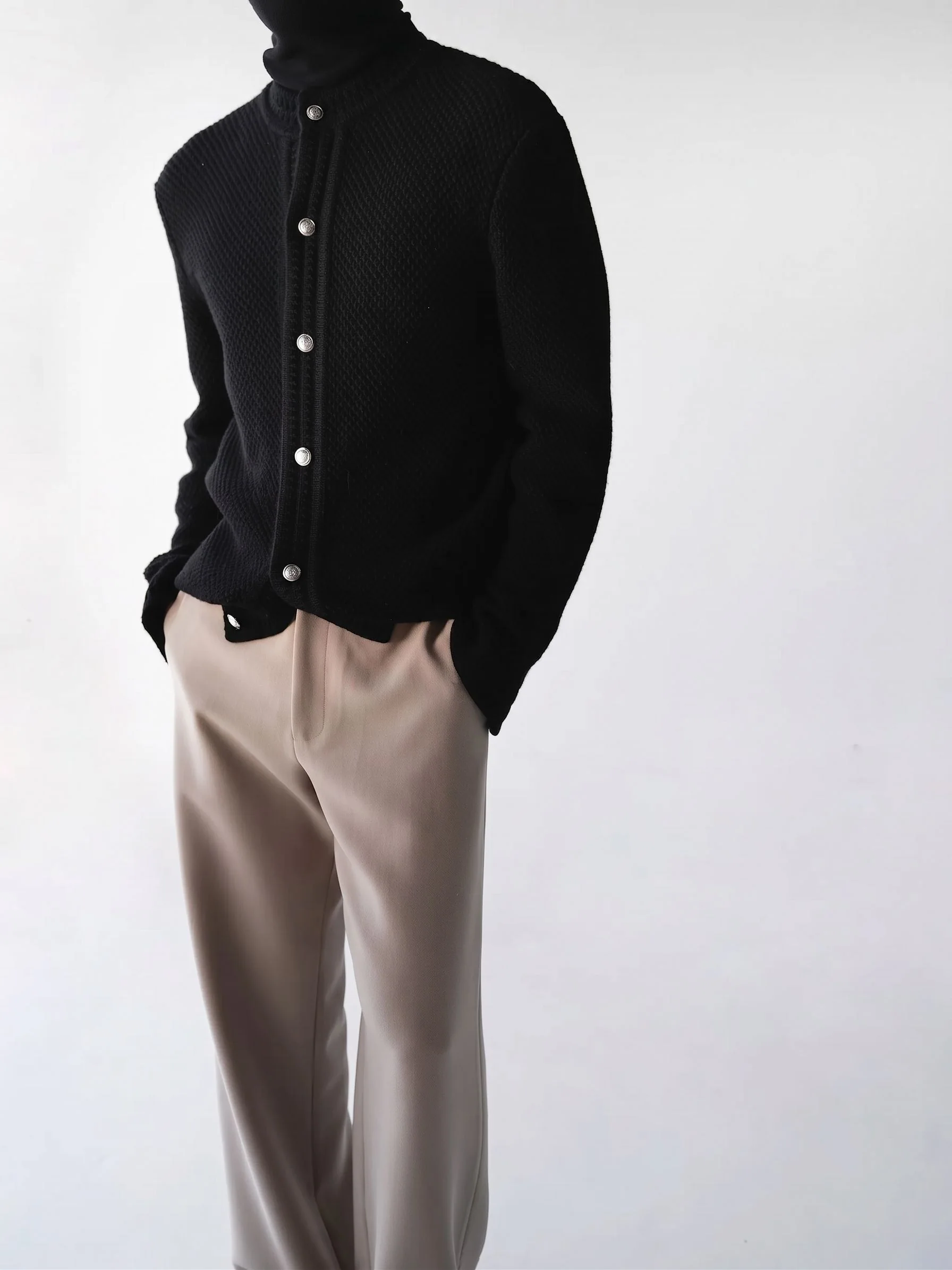 Textured Button Cardigan