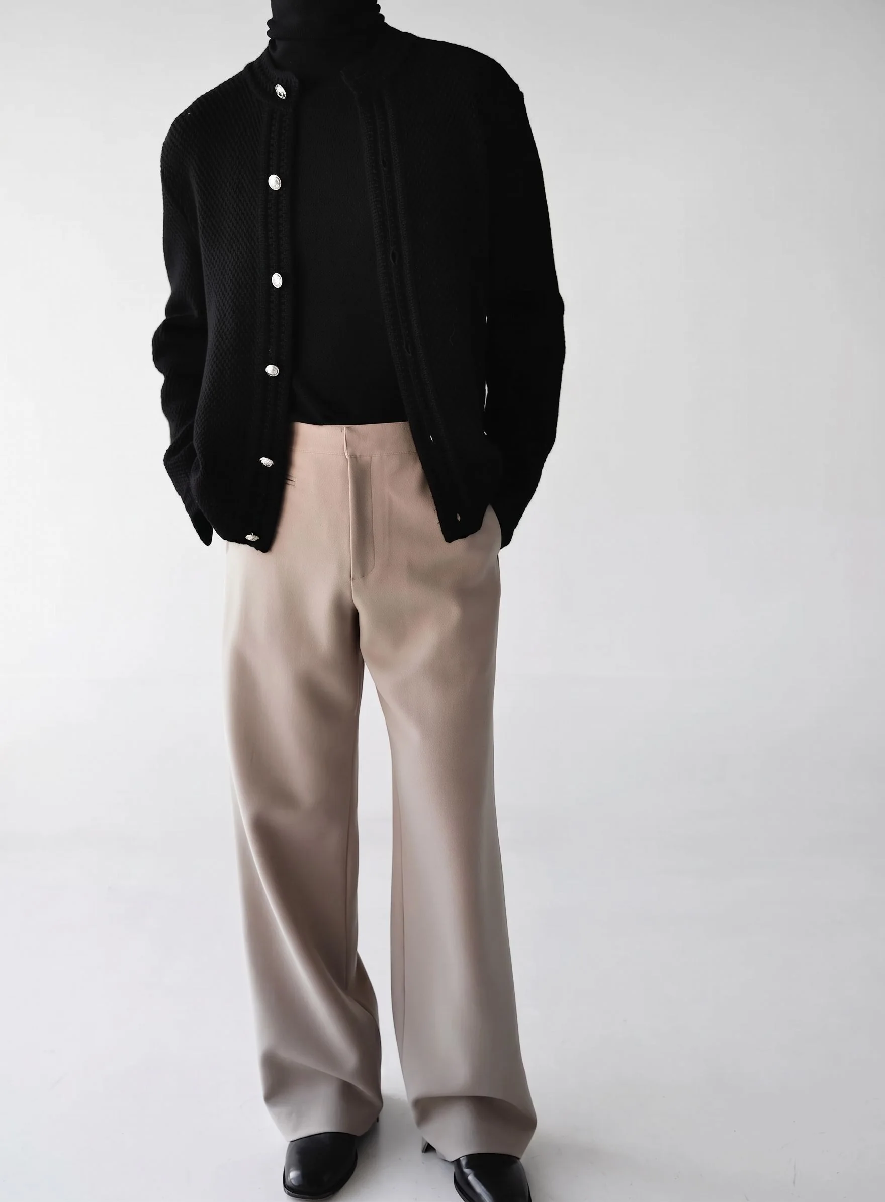 Textured Button Cardigan - Image 3