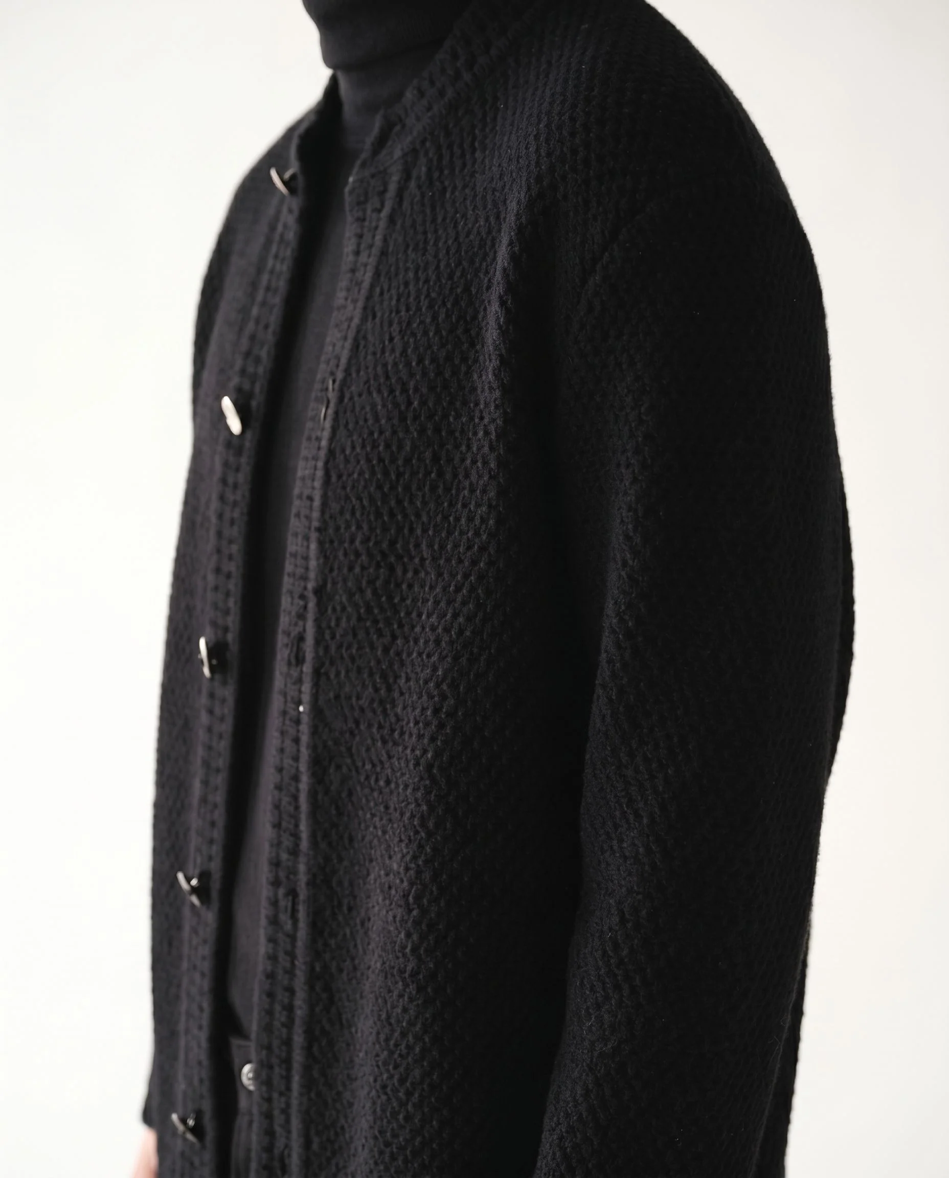 Textured Button Cardigan - Image 5