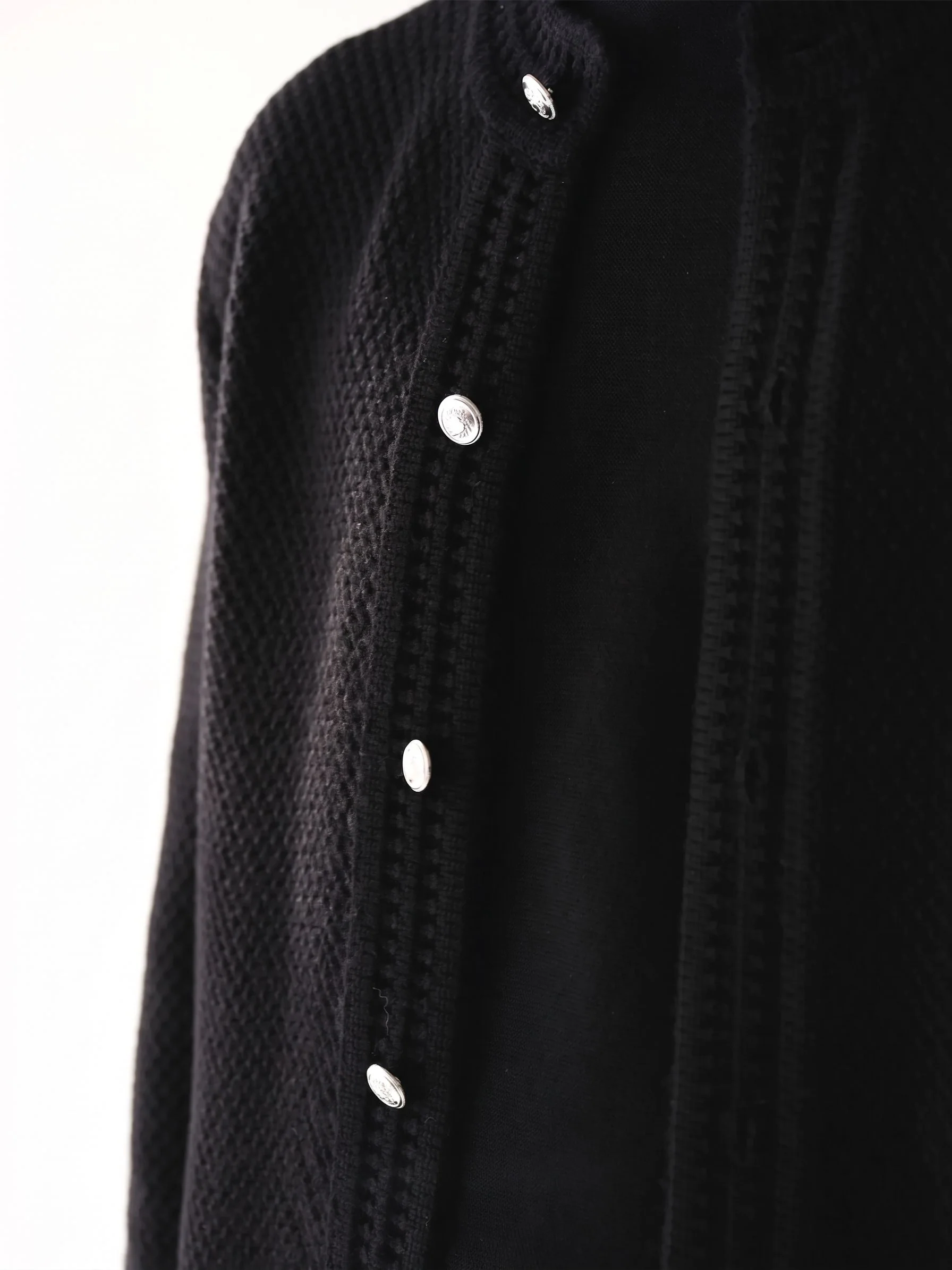 Textured Button Cardigan - Image 6