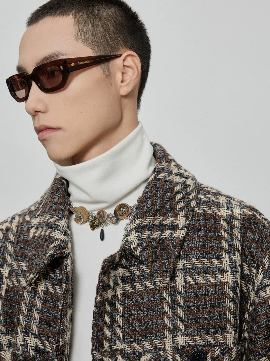Textured Check Shirt Jacket - Image 5