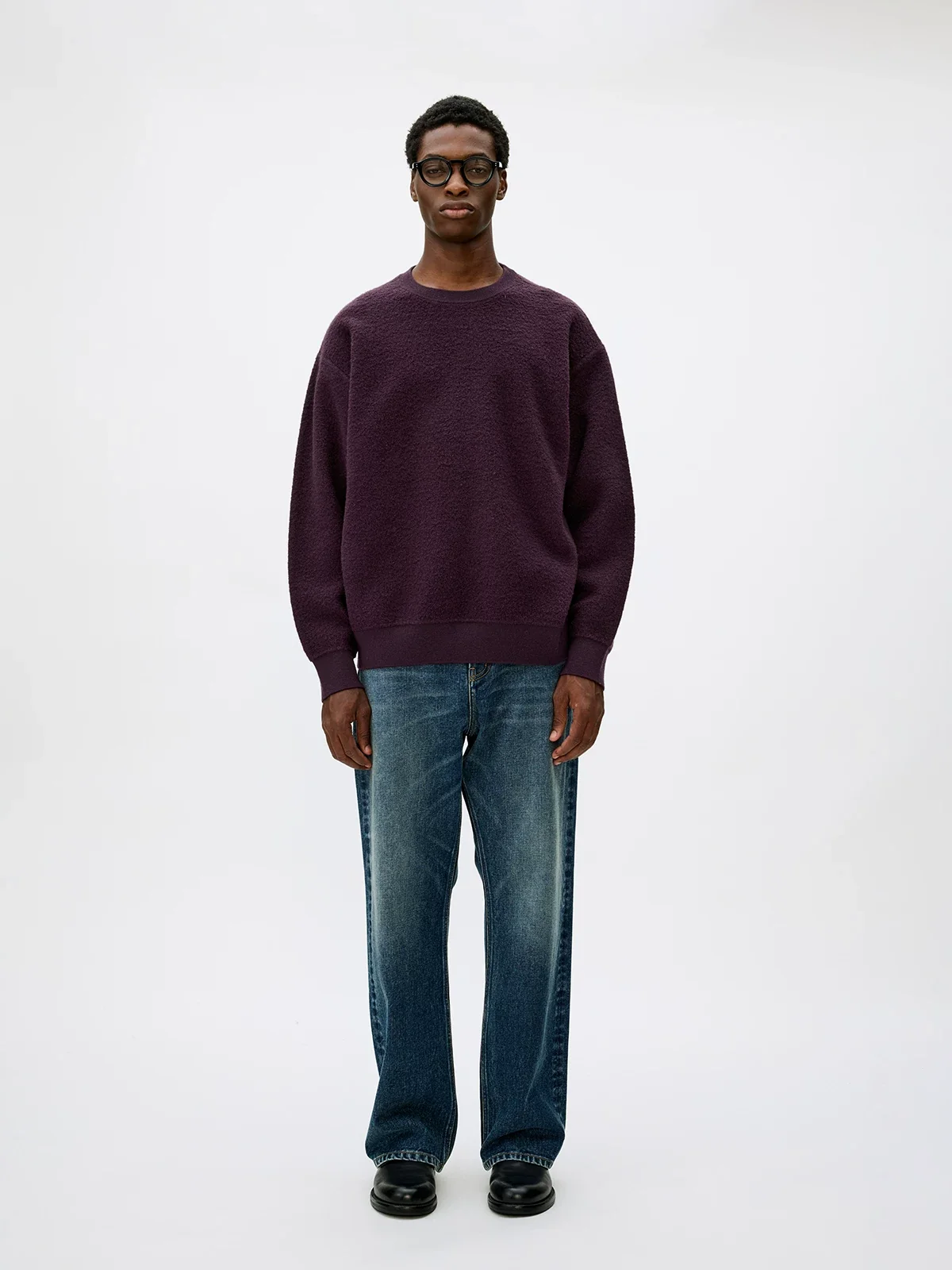 Textured Crewneck Sweater - Image 3