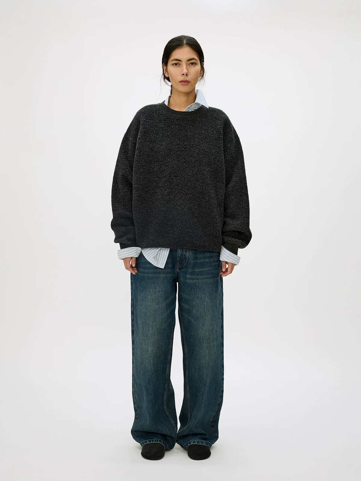 Textured Crewneck Sweater - Image 4