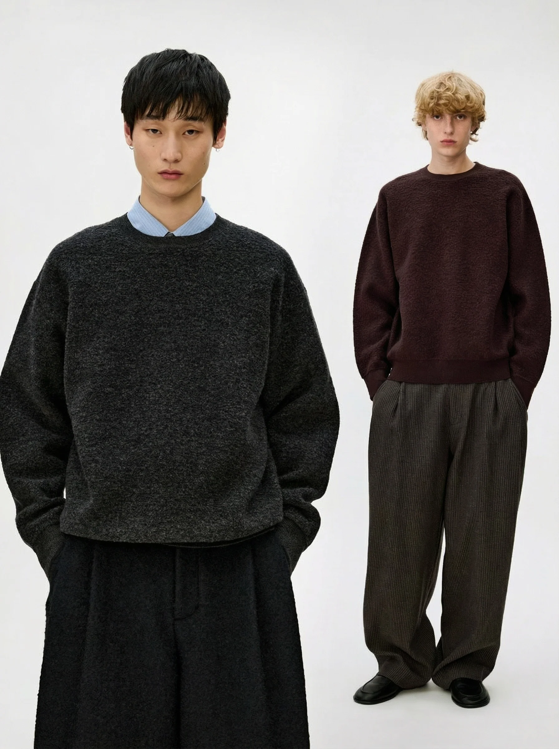 Textured Crewneck Sweater - Image 5