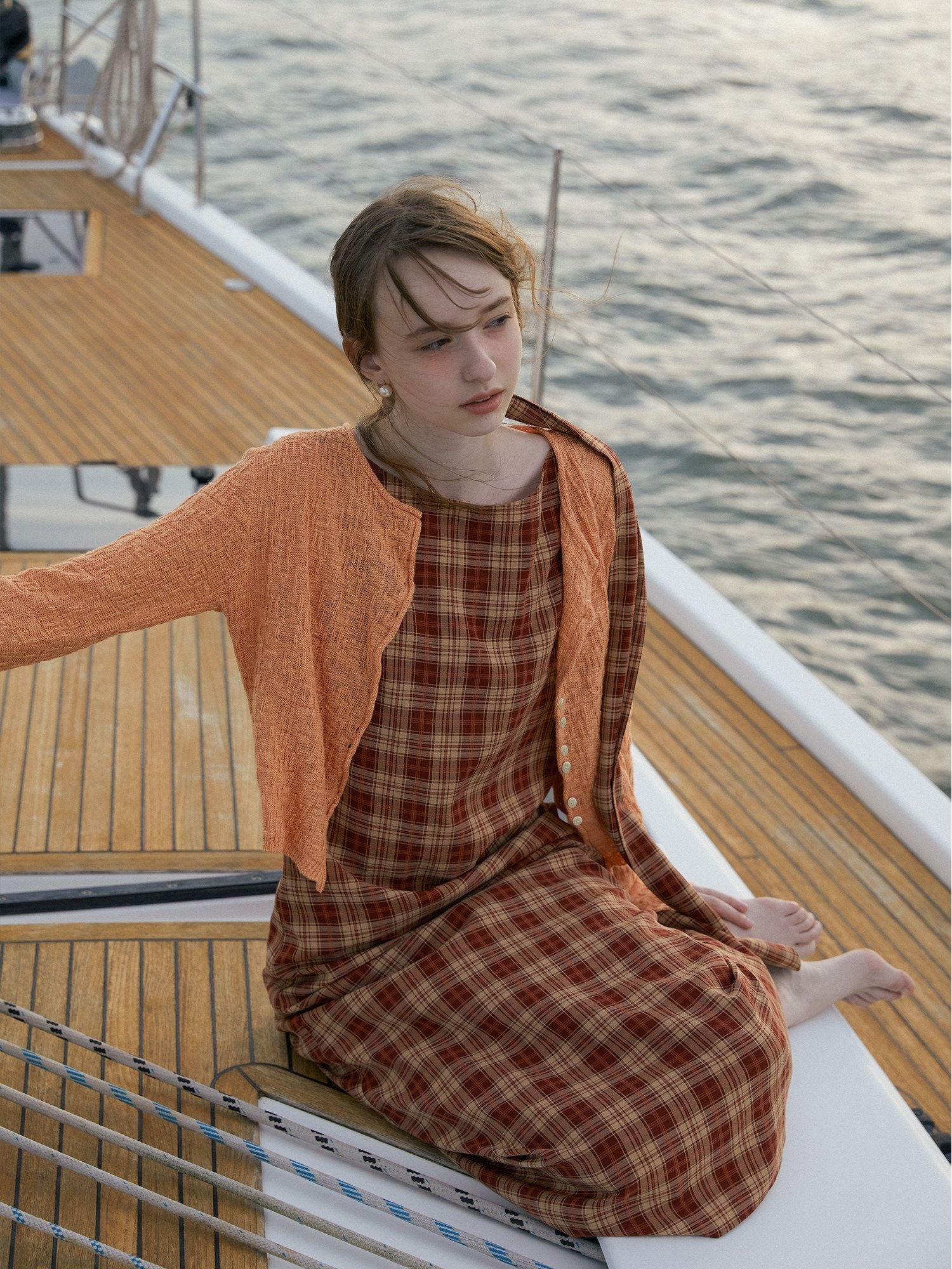 Textured Cropped Cardigan - Image 2