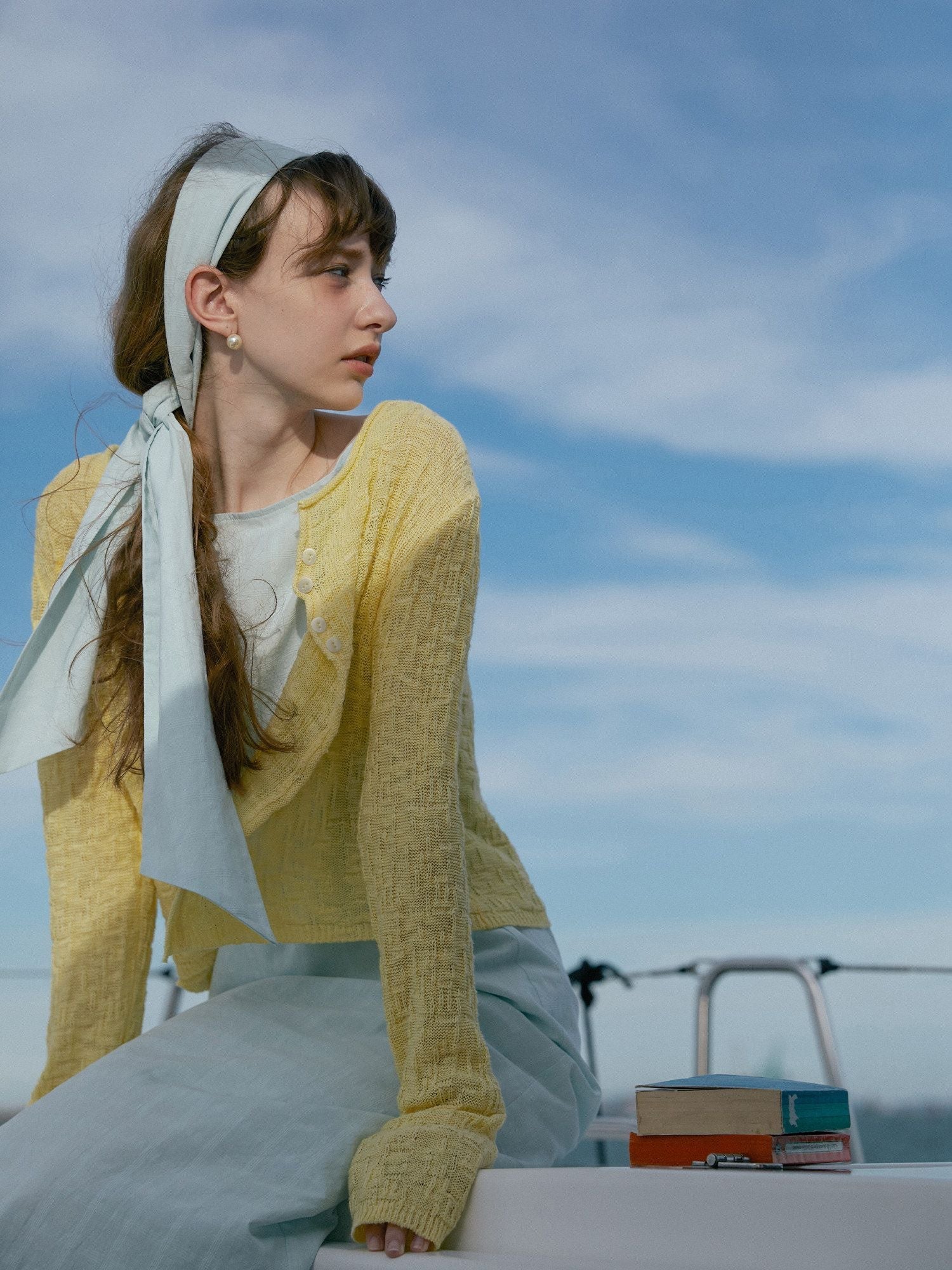 Textured Cropped Cardigan - Image 3
