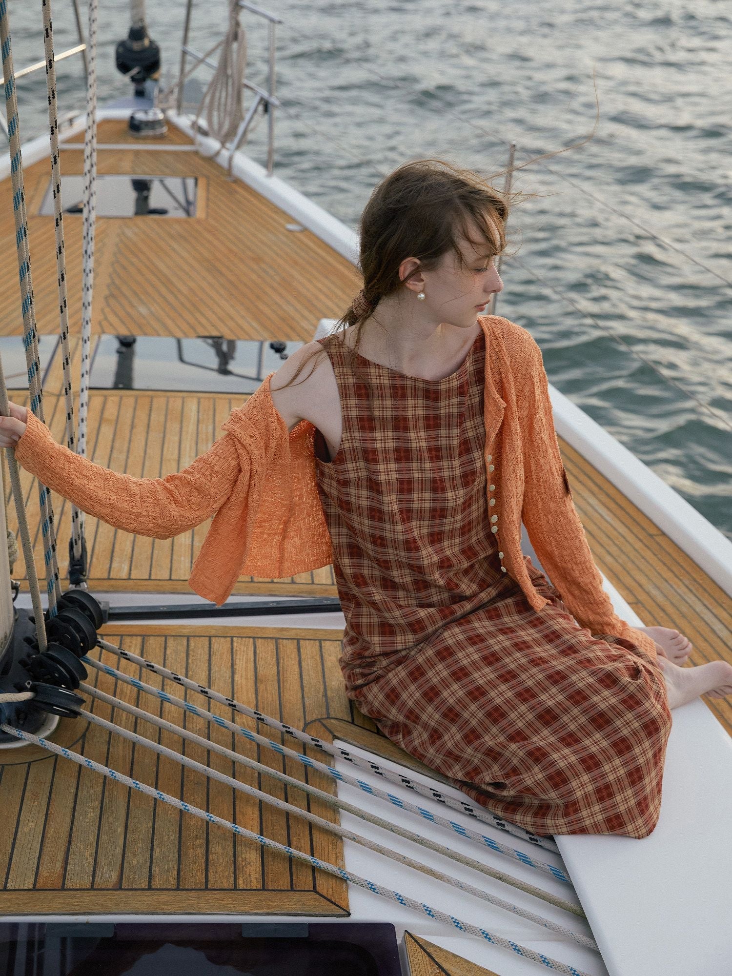 Textured Cropped Cardigan - Image 4