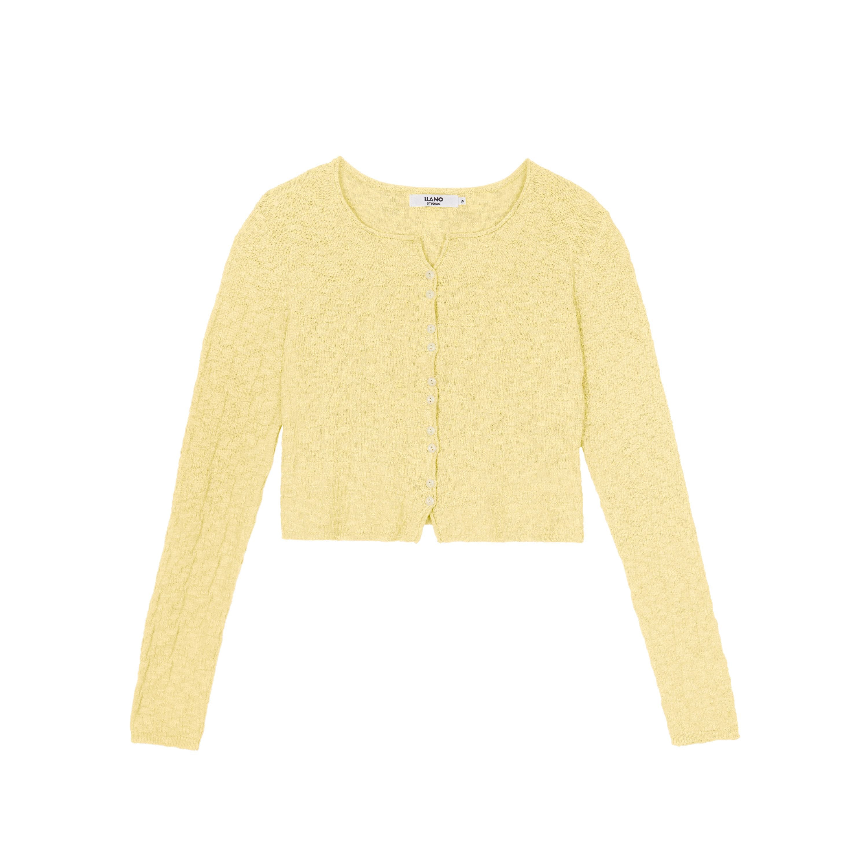 Textured Cropped Cardigan - Image 6