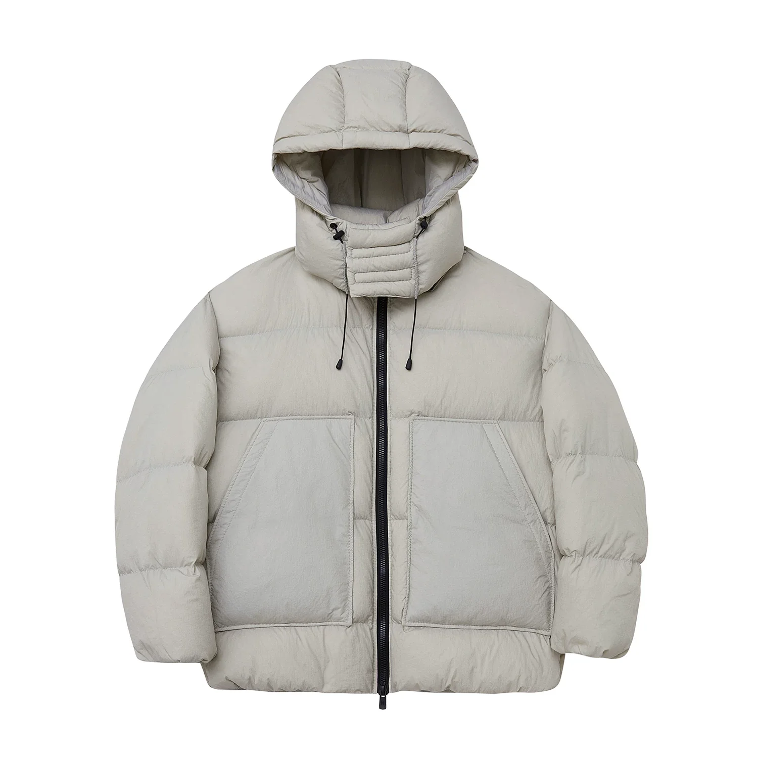 Textured Down Hooded Puffer - Image 4