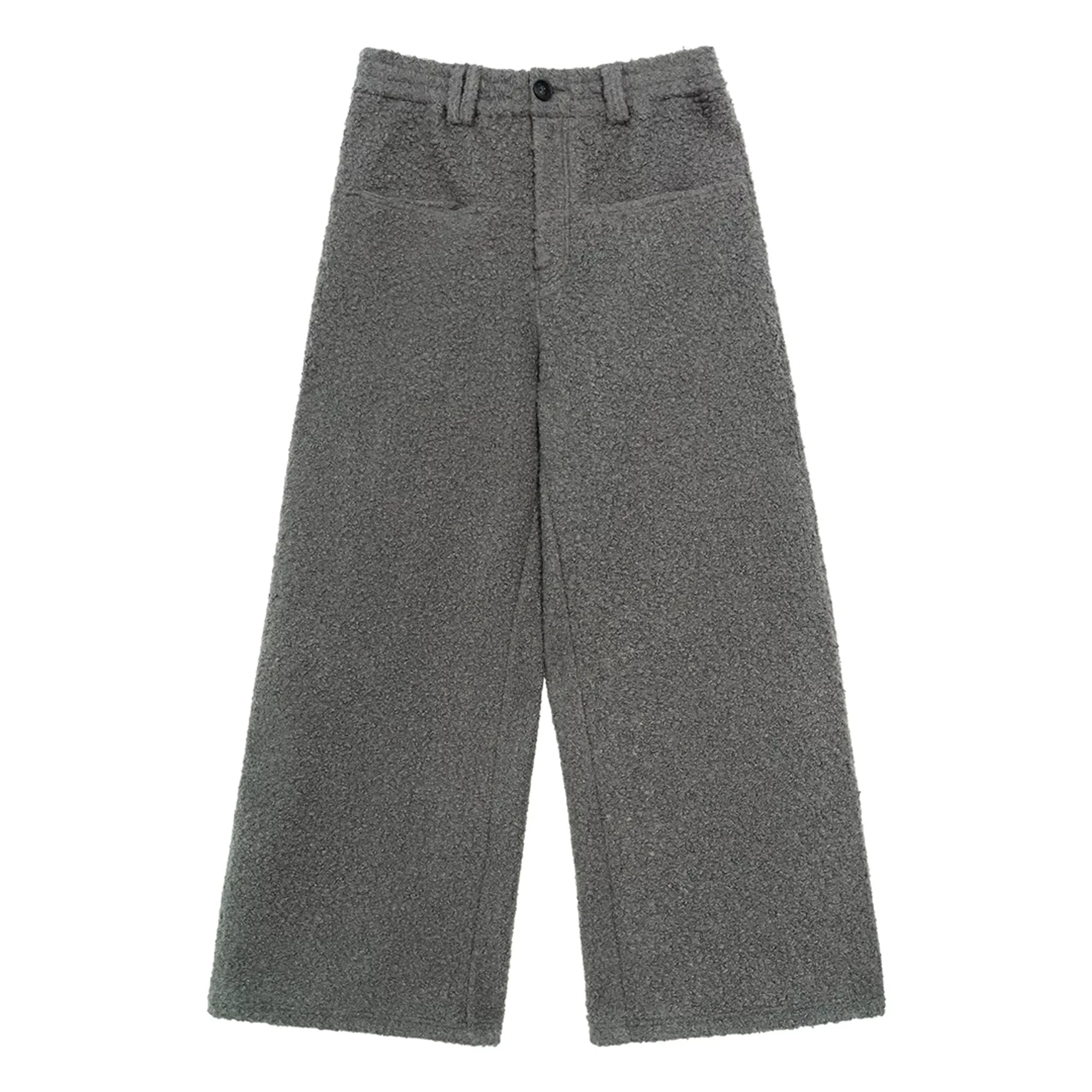 Textured Fleece Wide-Leg Pants - Image 6