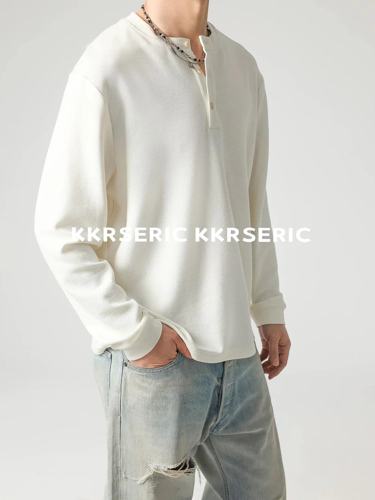 Textured Henley Top - Image 5