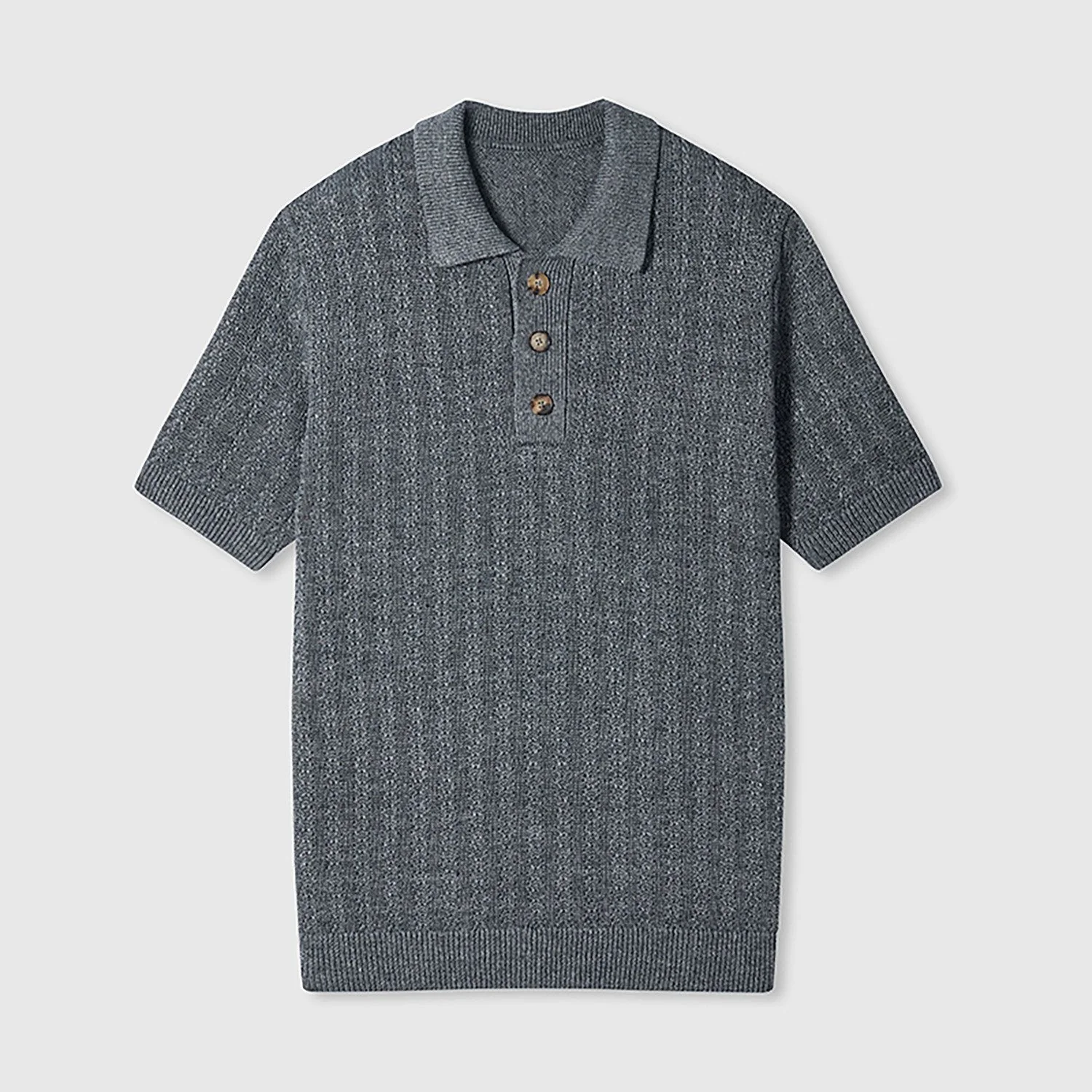 Textured Knit Polo - Image 10