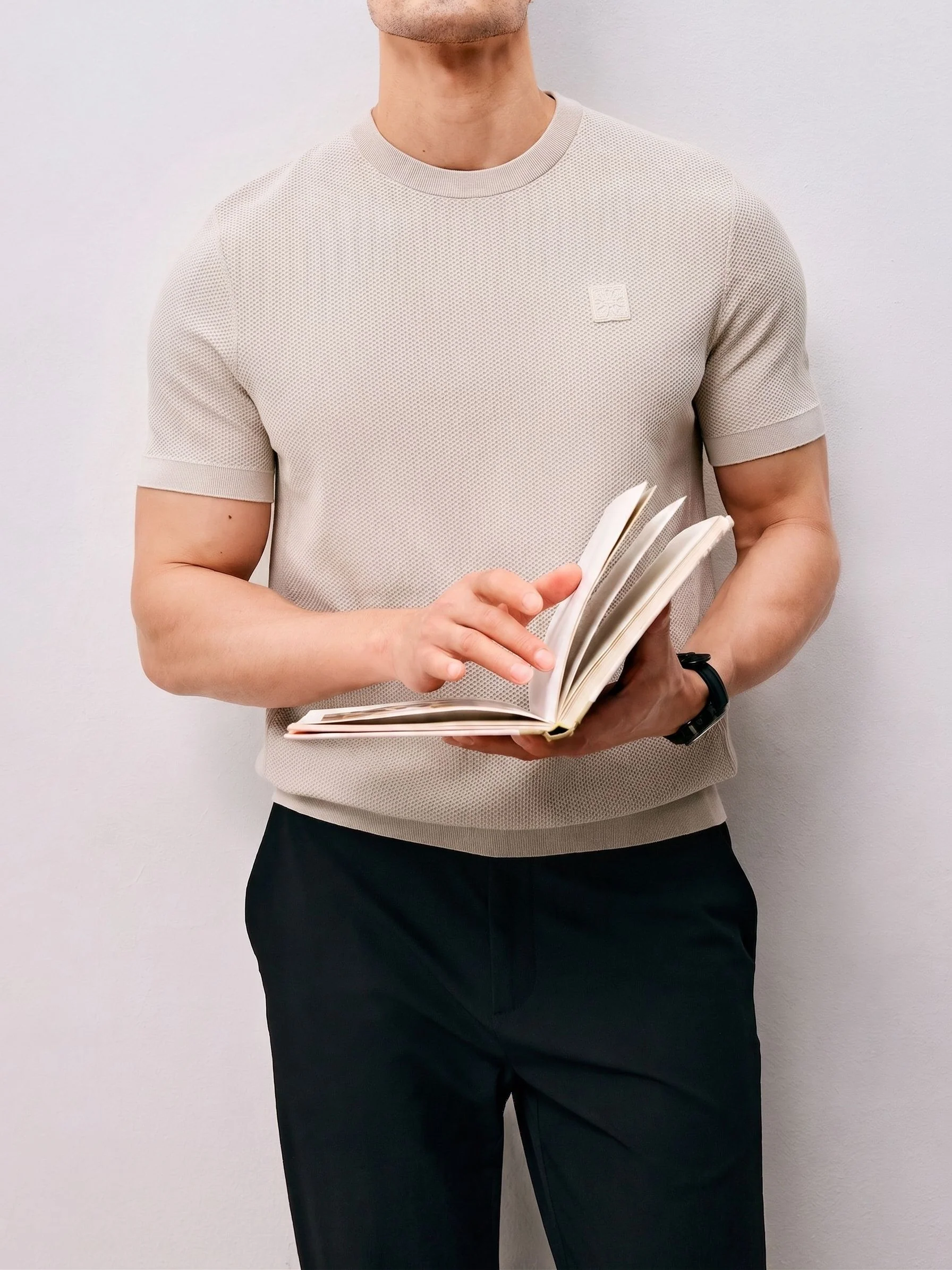 Textured Knit Tee