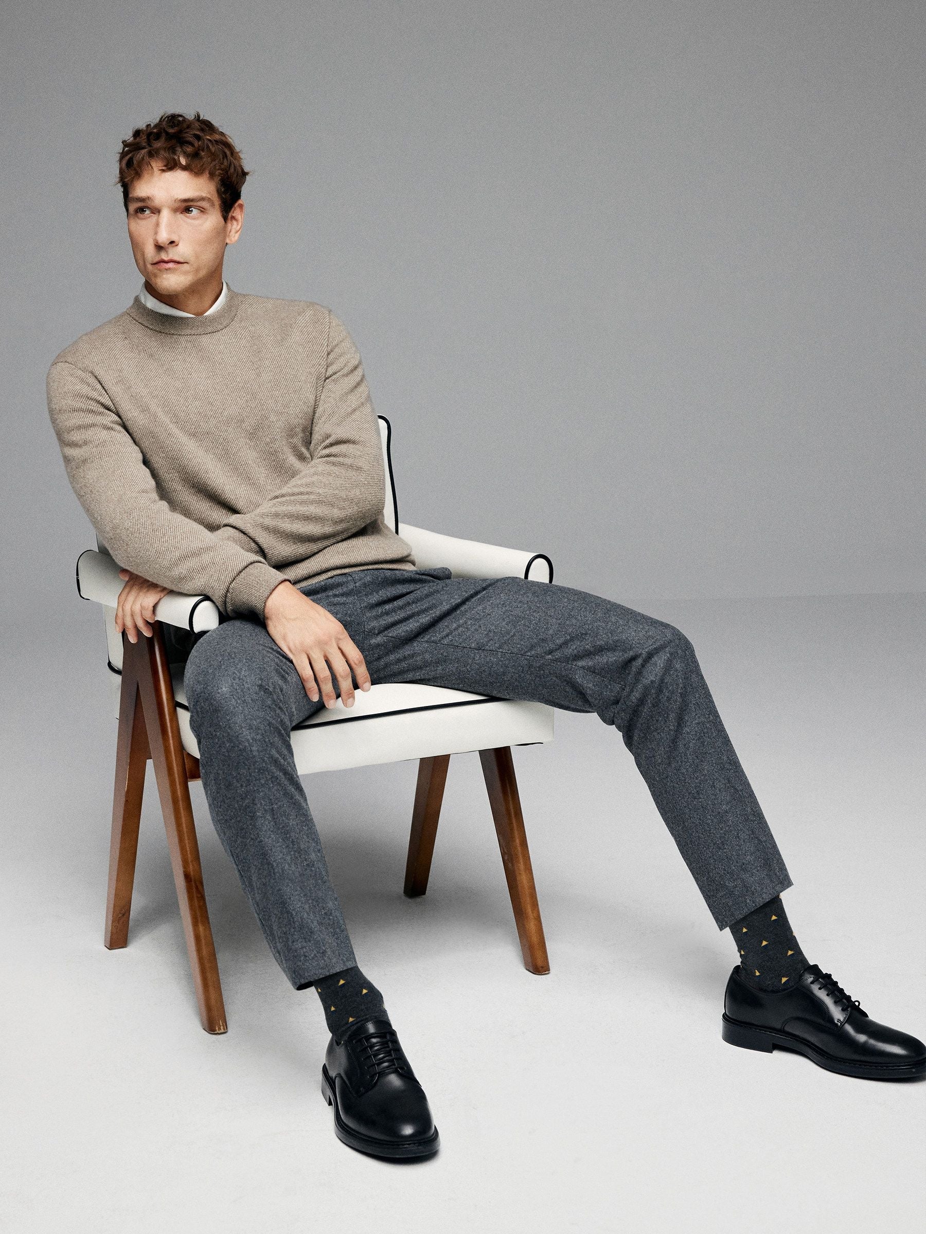 Textured Mockneck Sweater