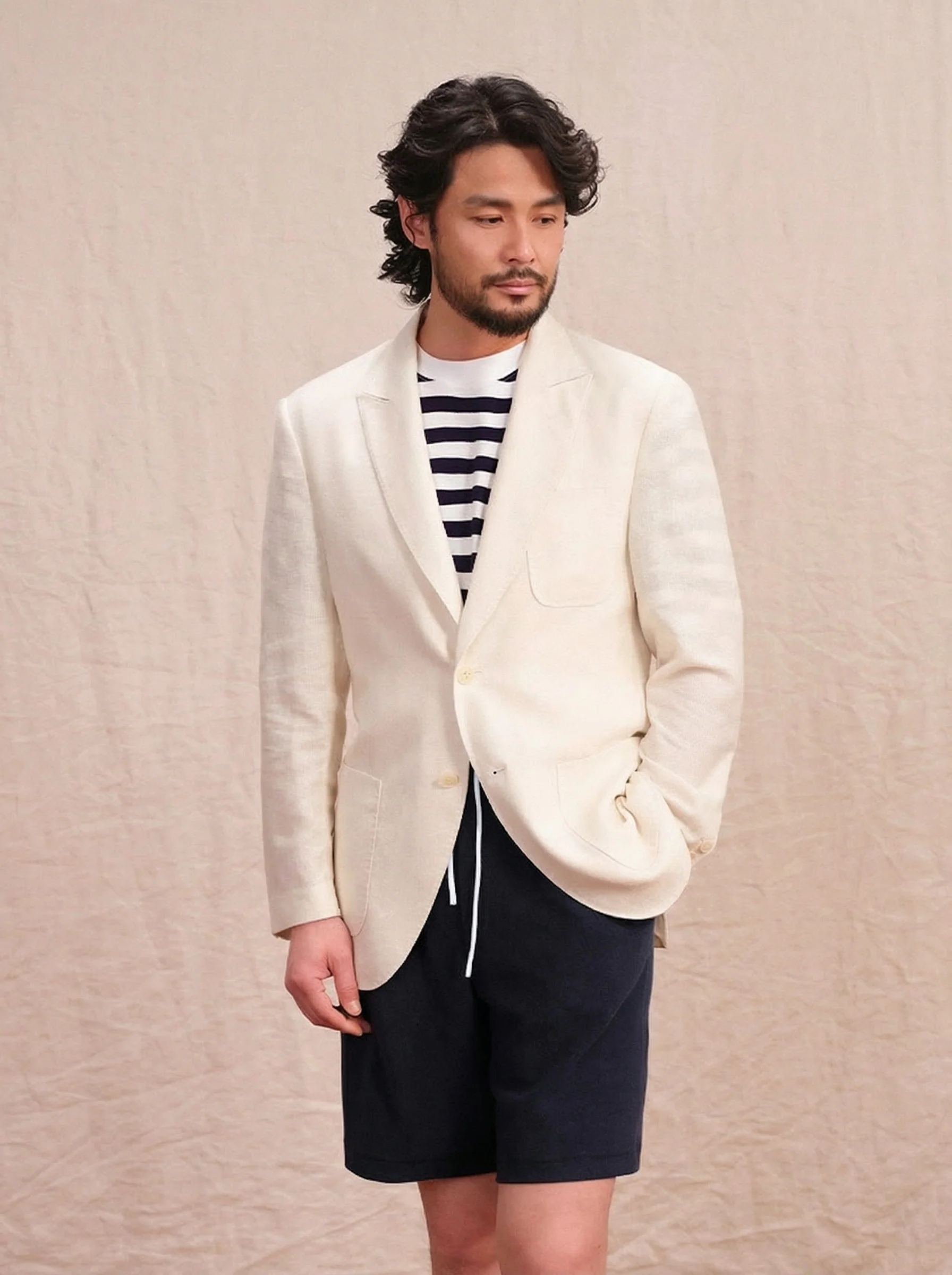 Textured Patch Blazer - Image 3