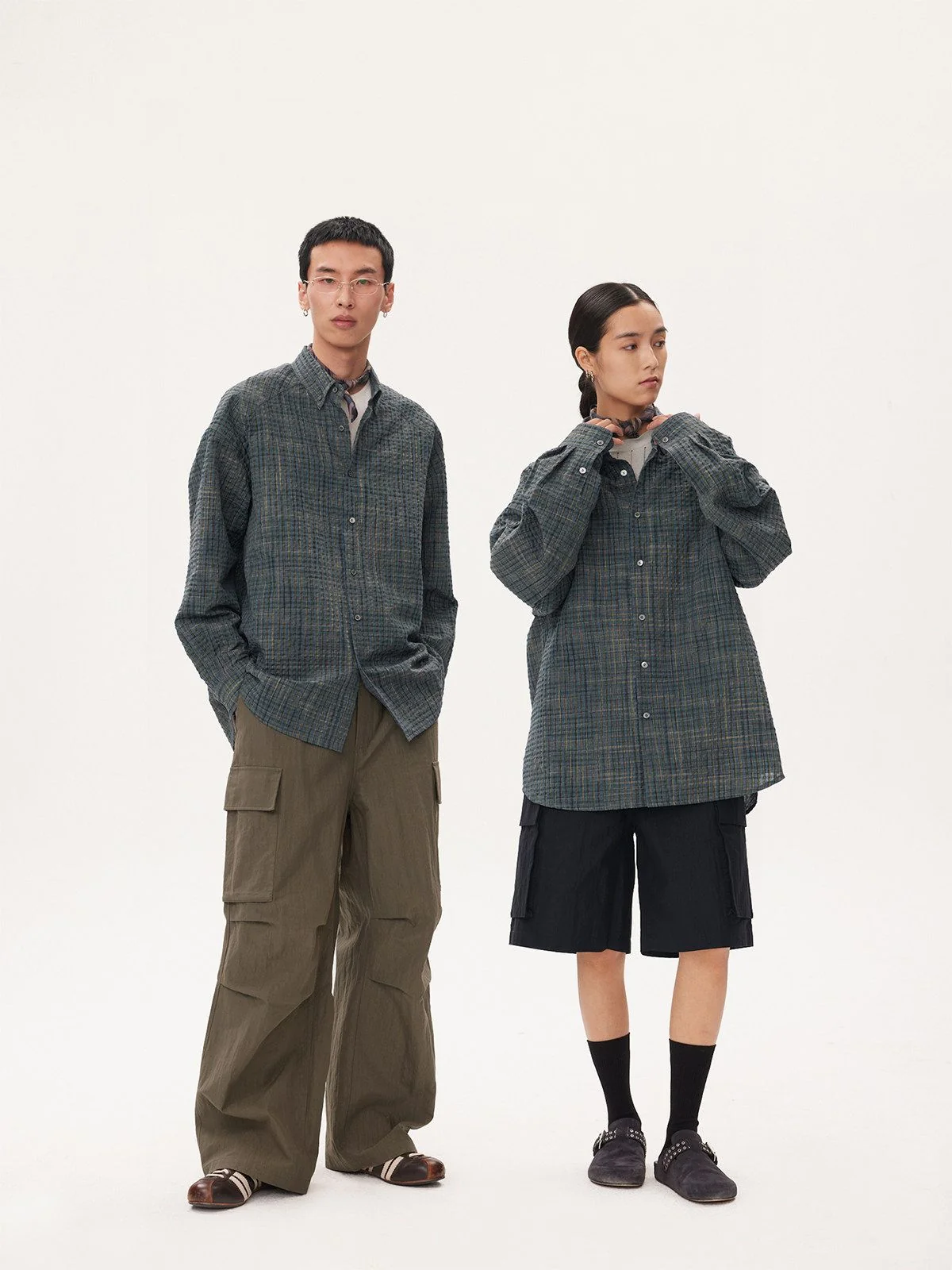 Textured Plaid Shirt - Image 4