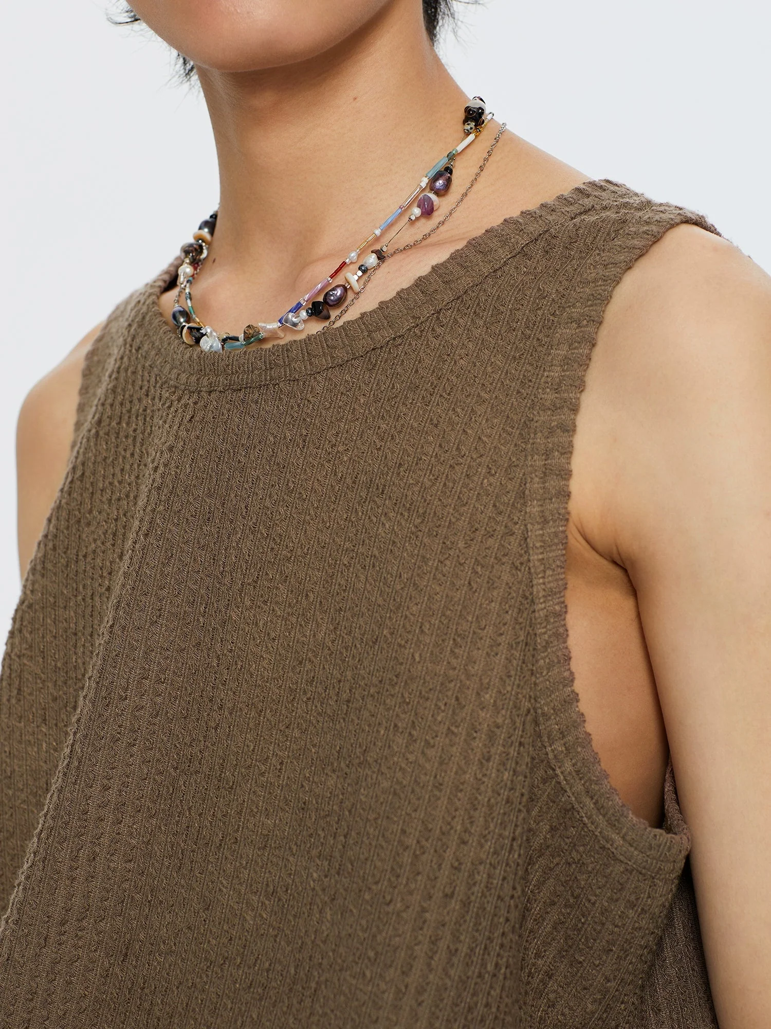 Textured Rib Knit Tank - Image 5