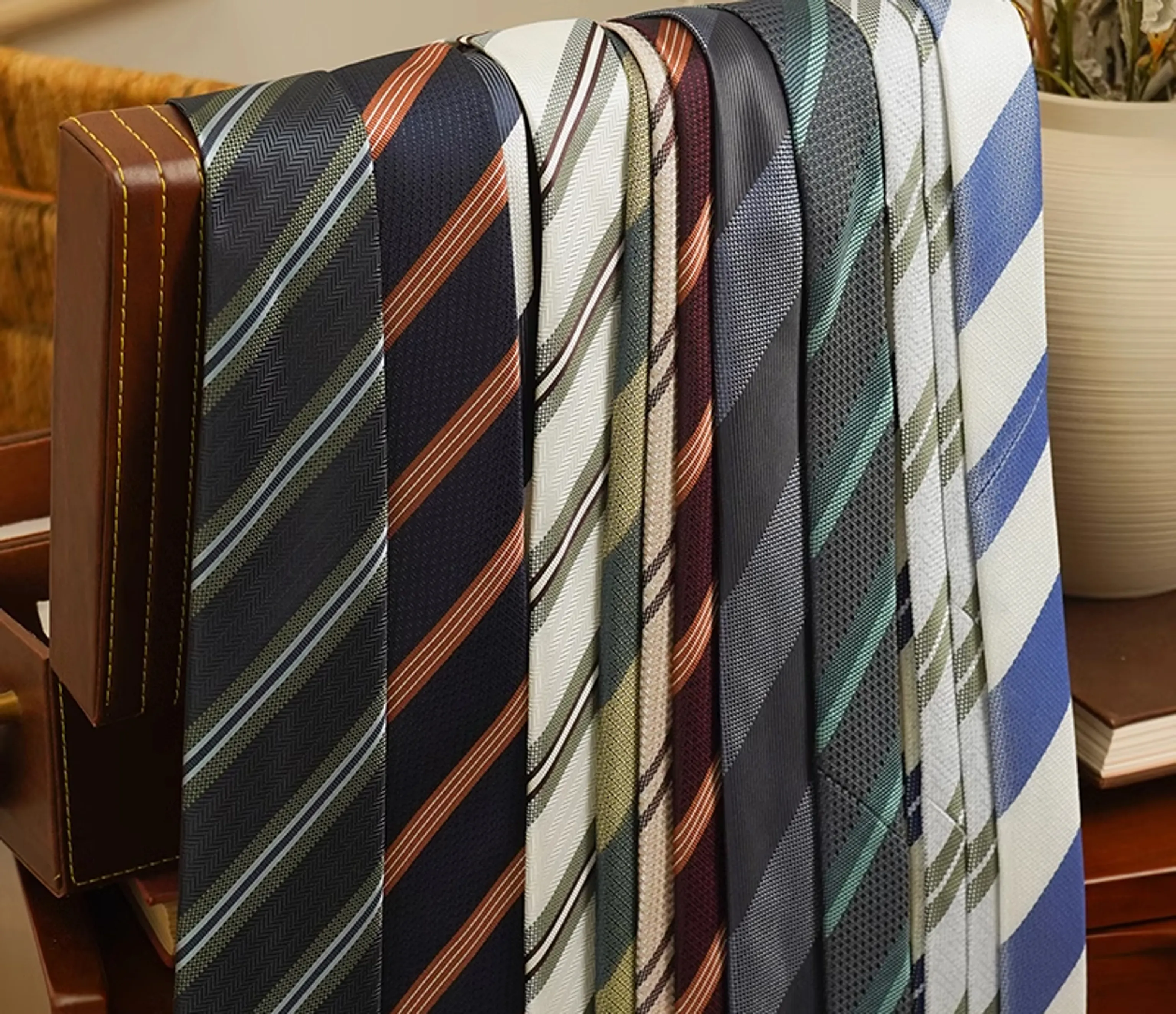 Textured Striped Necktie