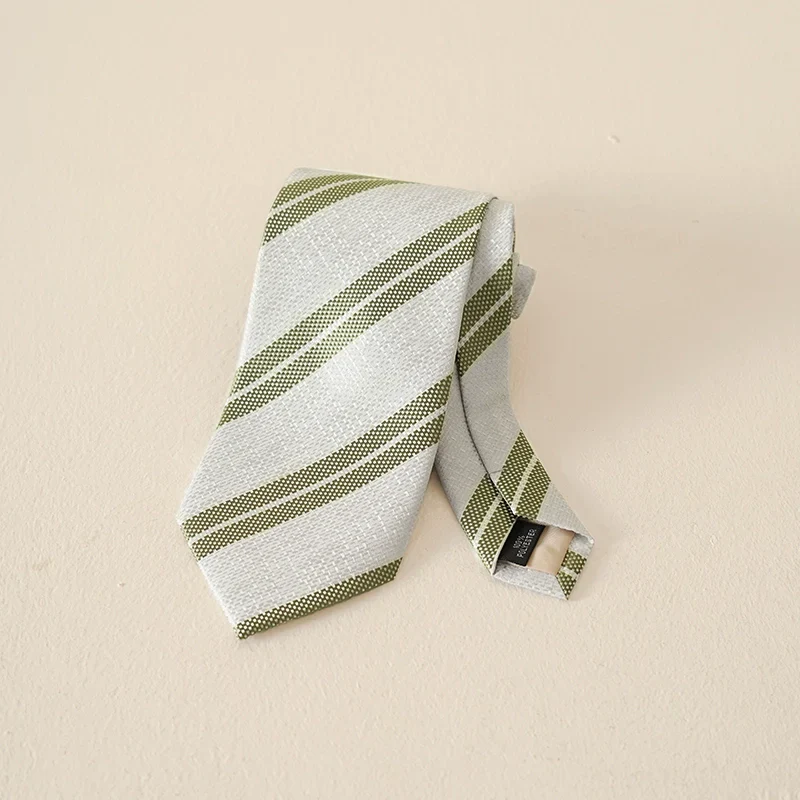 Textured Striped Necktie - Image 22