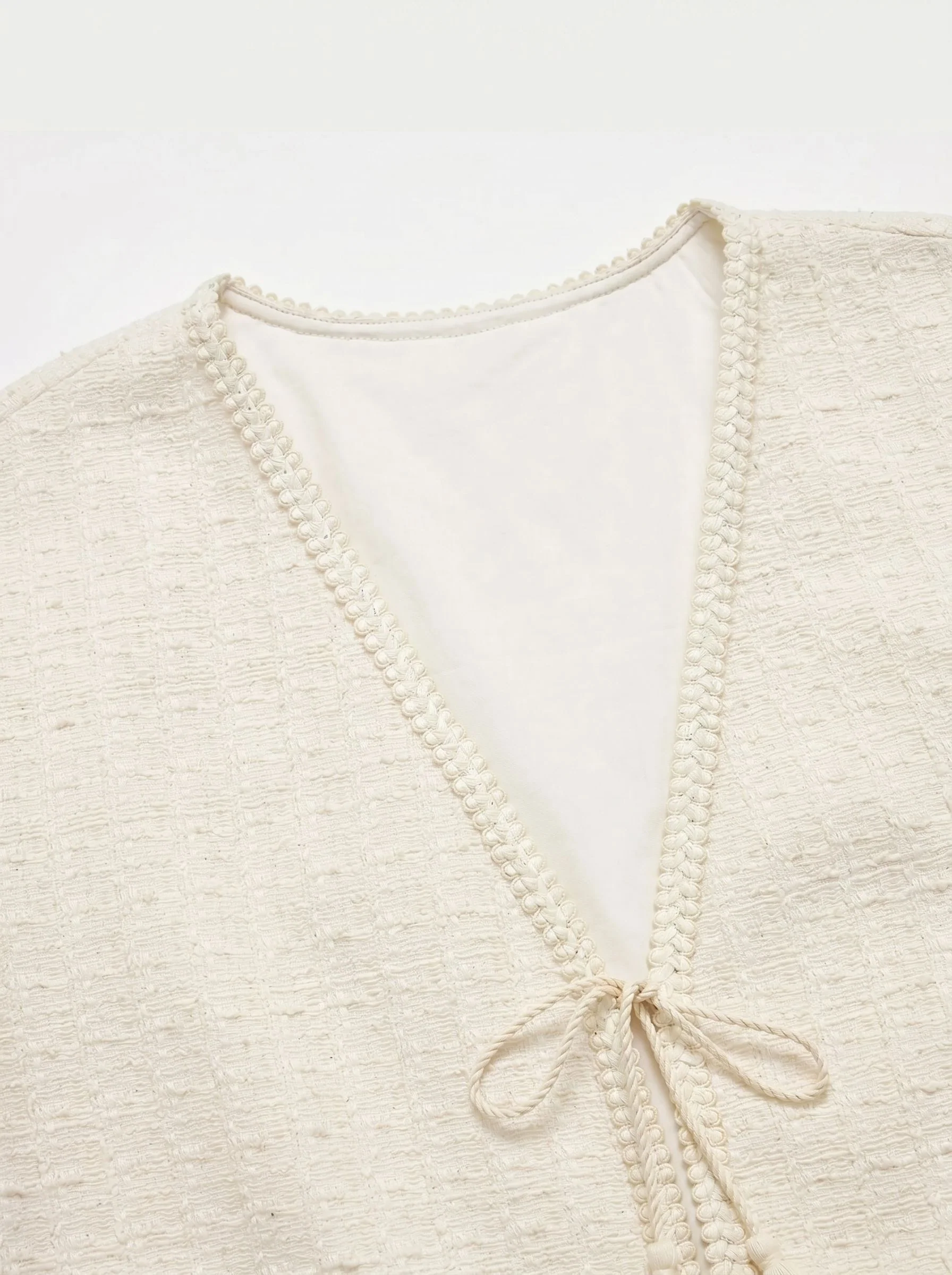 Textured Tie Jacket