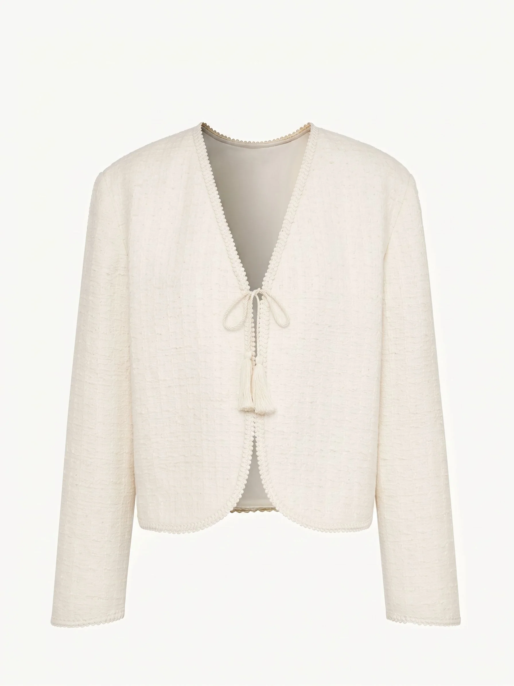 Textured Tie Jacket - Image 5