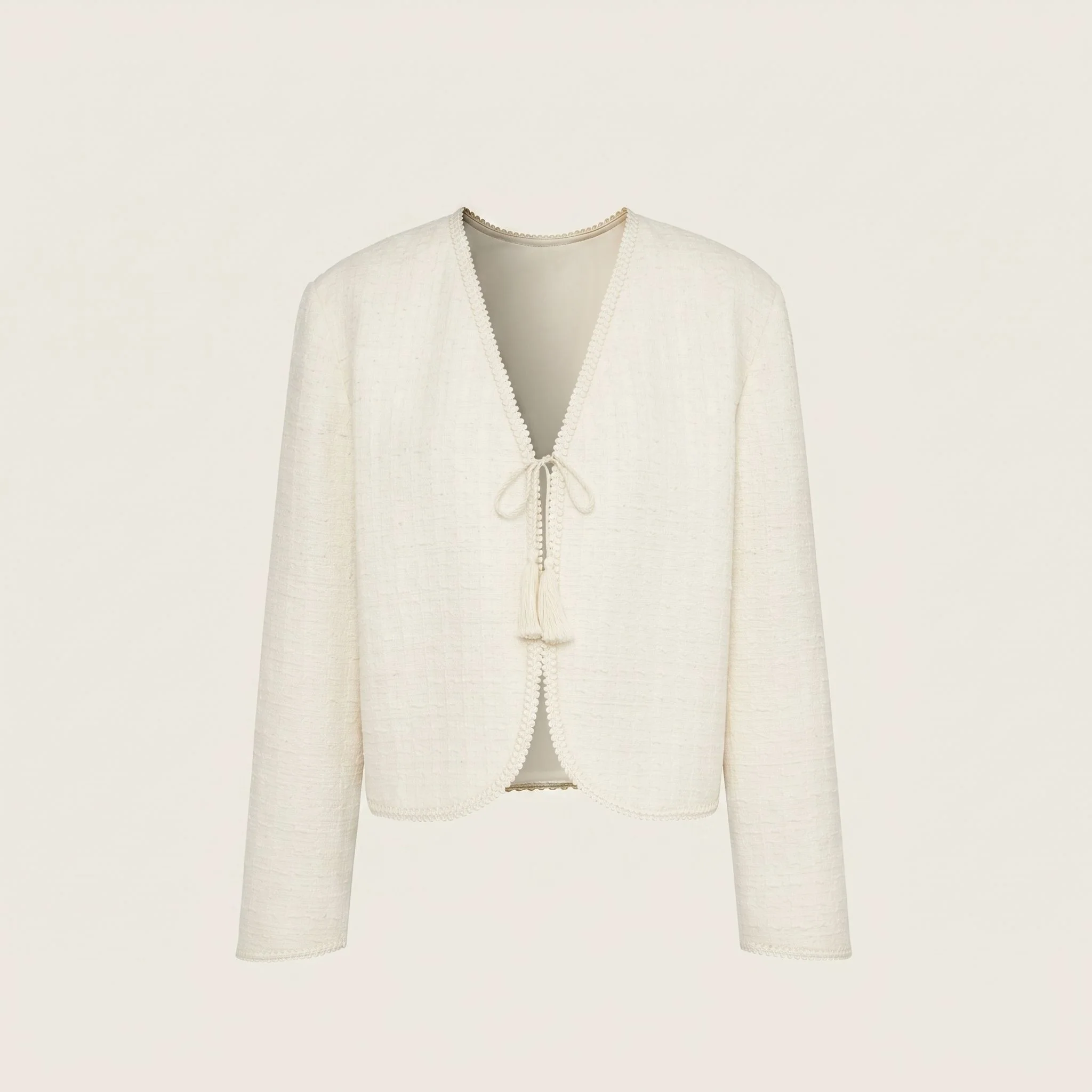 Textured Tie Jacket - Image 6