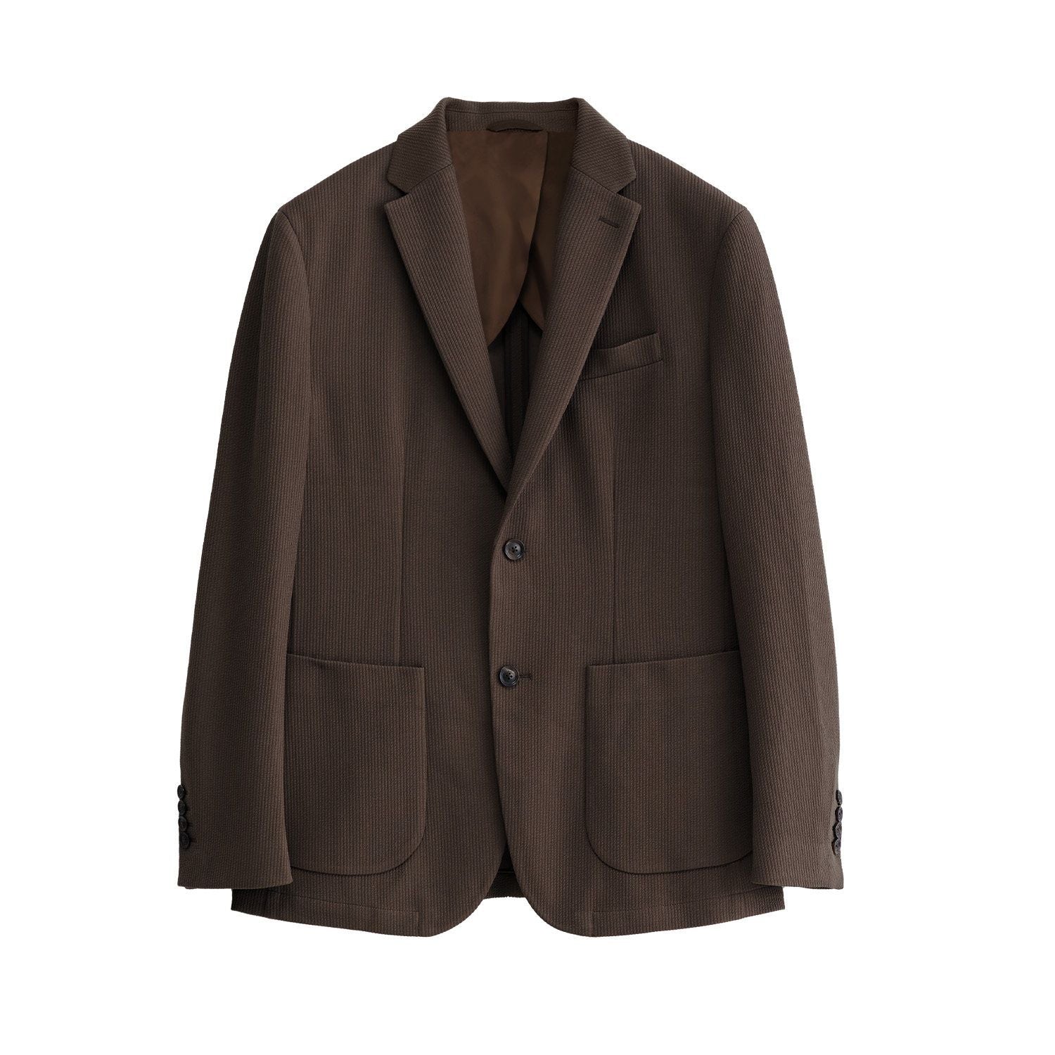 Textured Two-Button Blazer - Image 5