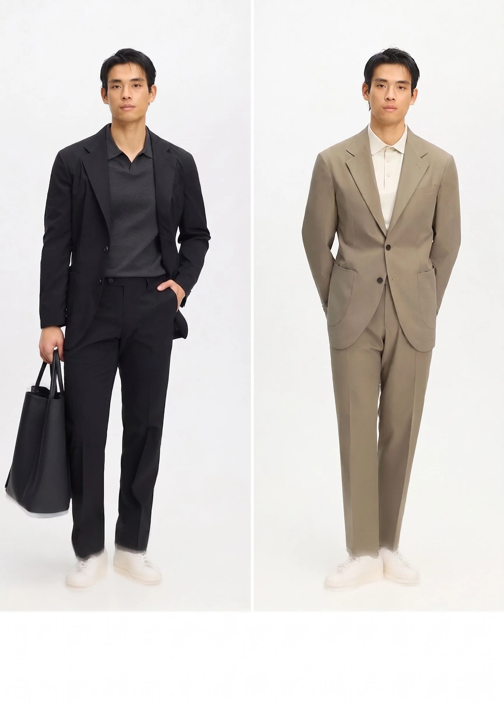 Textured Two-Piece Suit - Image 5
