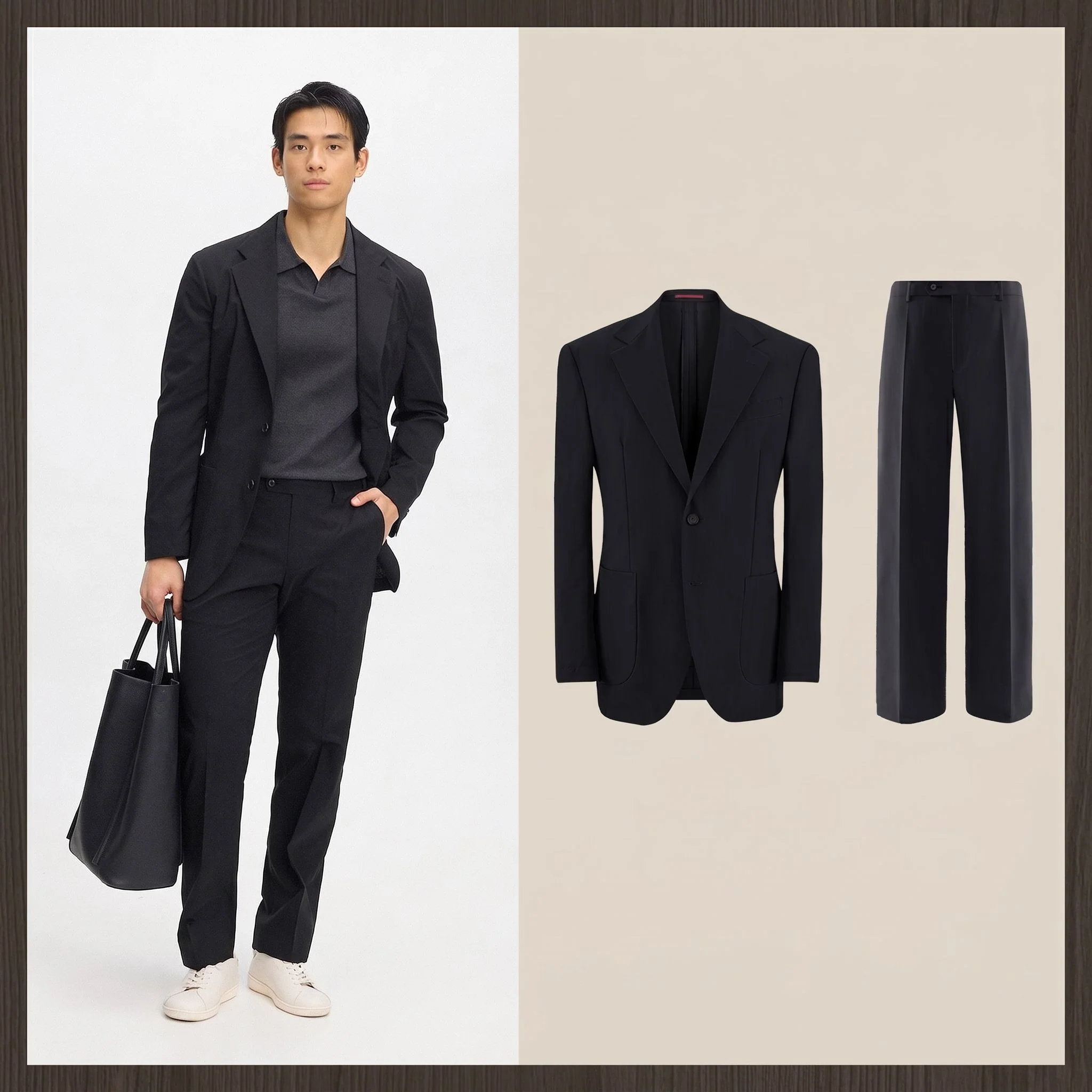 Textured Two-Piece Suit - Image 10