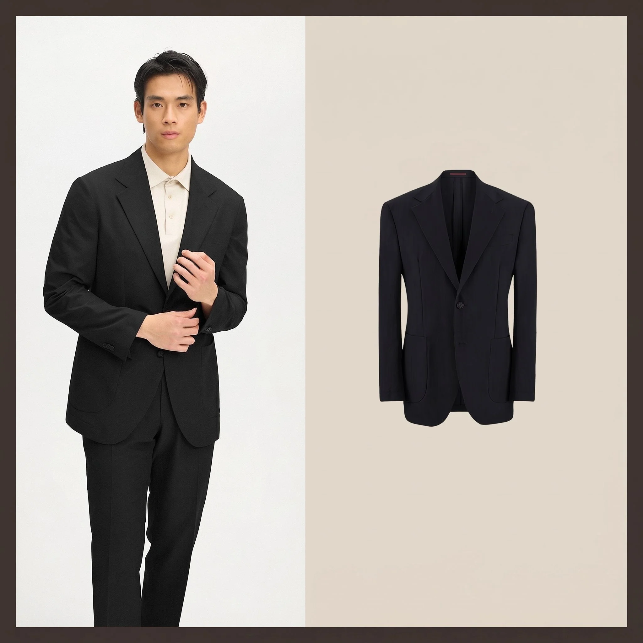 Textured Two-Piece Suit - Image 7