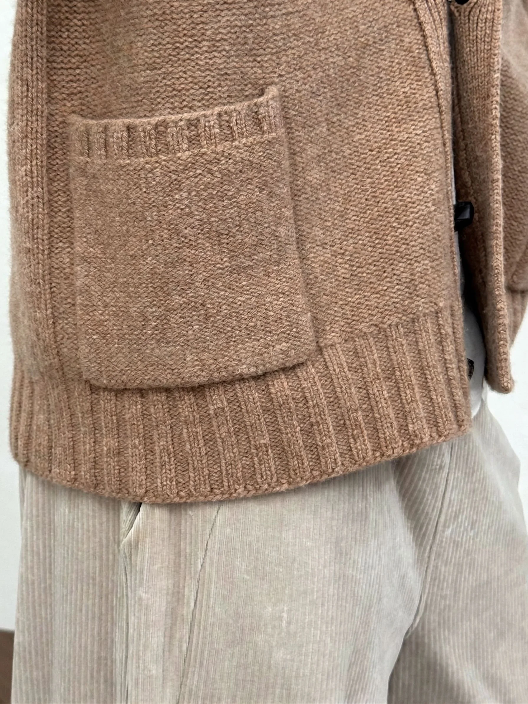 Textured V-Neck Cardigan - Image 3