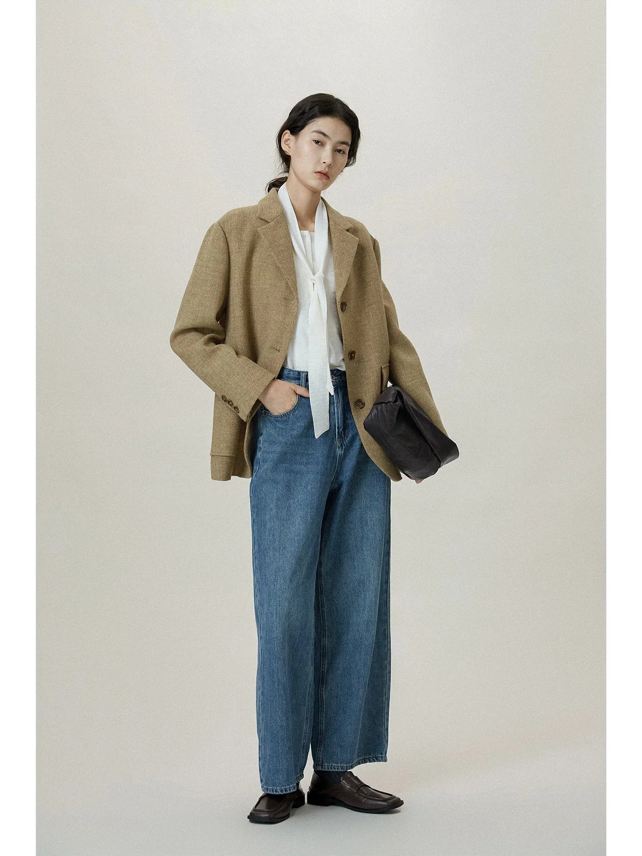 Textured Wool-Blend Blazer - Image 2