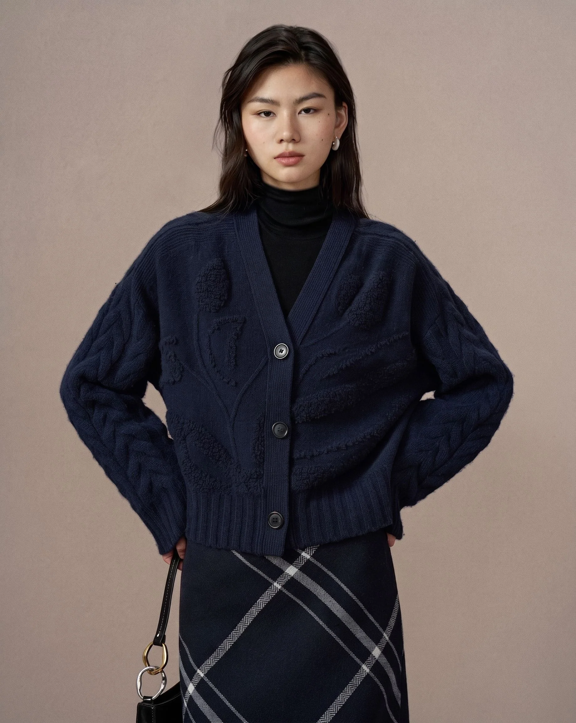 Textured Wool Cardigan - Image 2