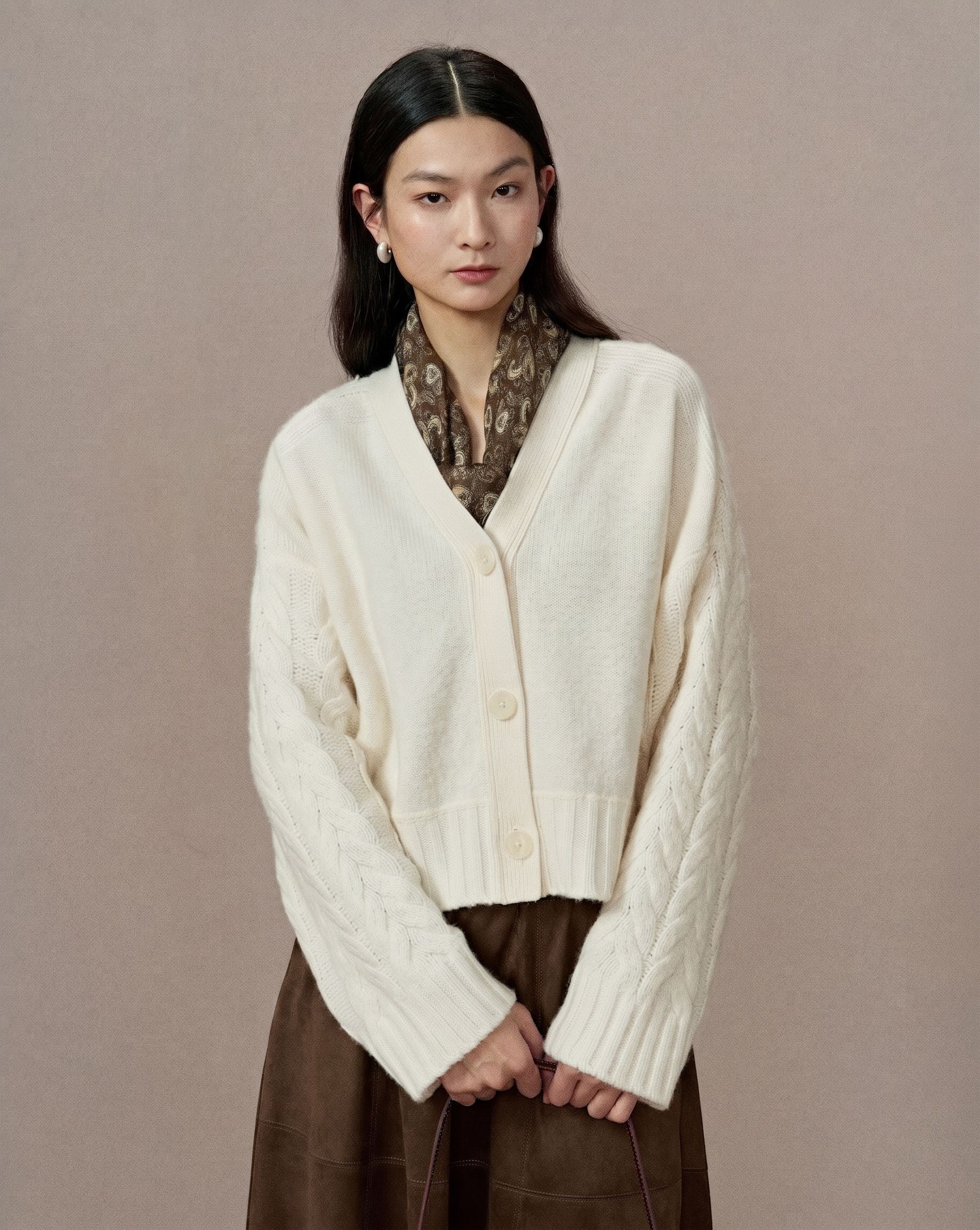 Textured Wool Cardigan - Image 4